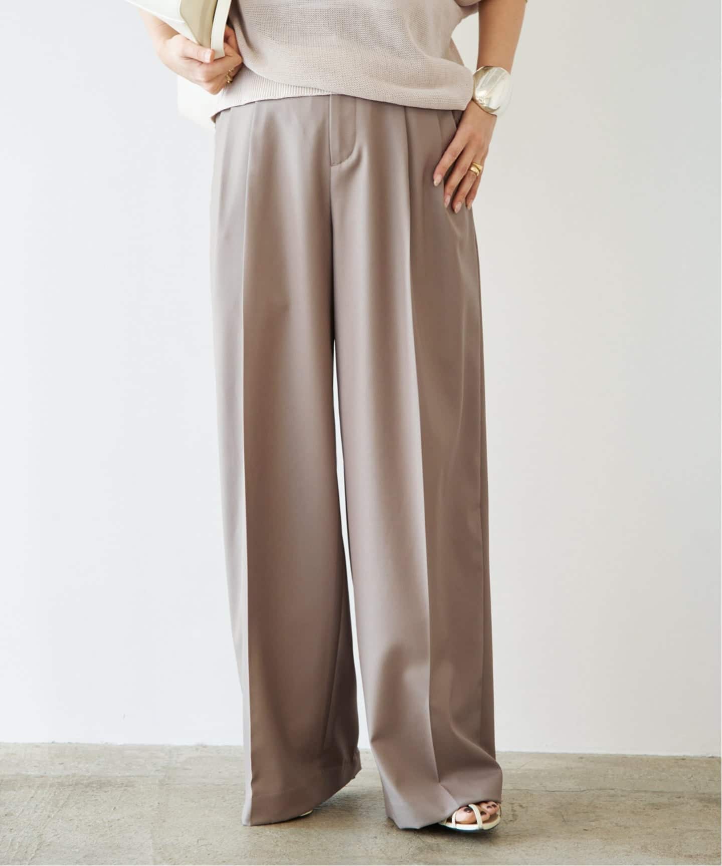 Tapered タックパンツ（スラックス）｜Deuxieme Classe