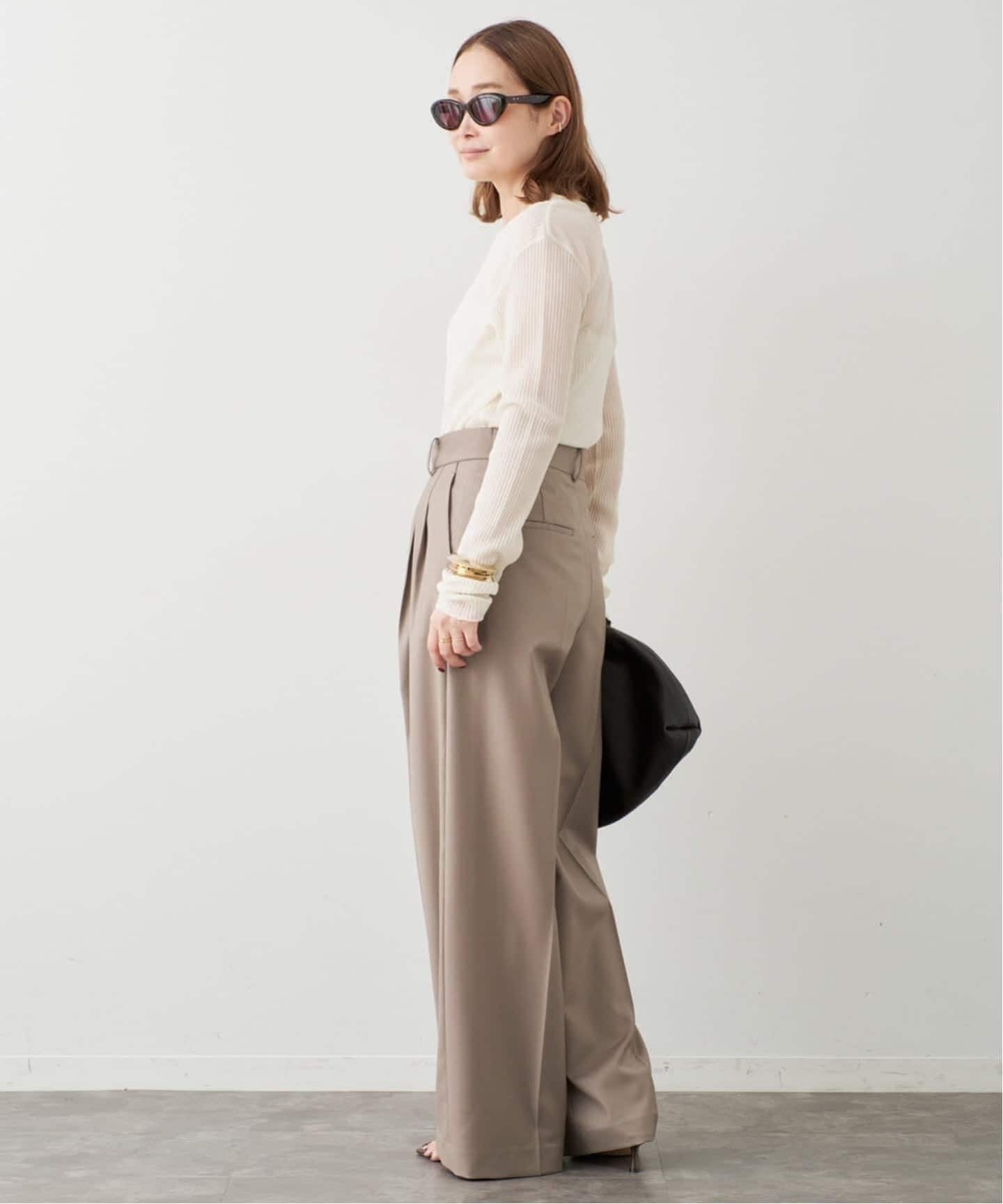 Tapered タックパンツ（スラックス）｜Deuxieme Classe