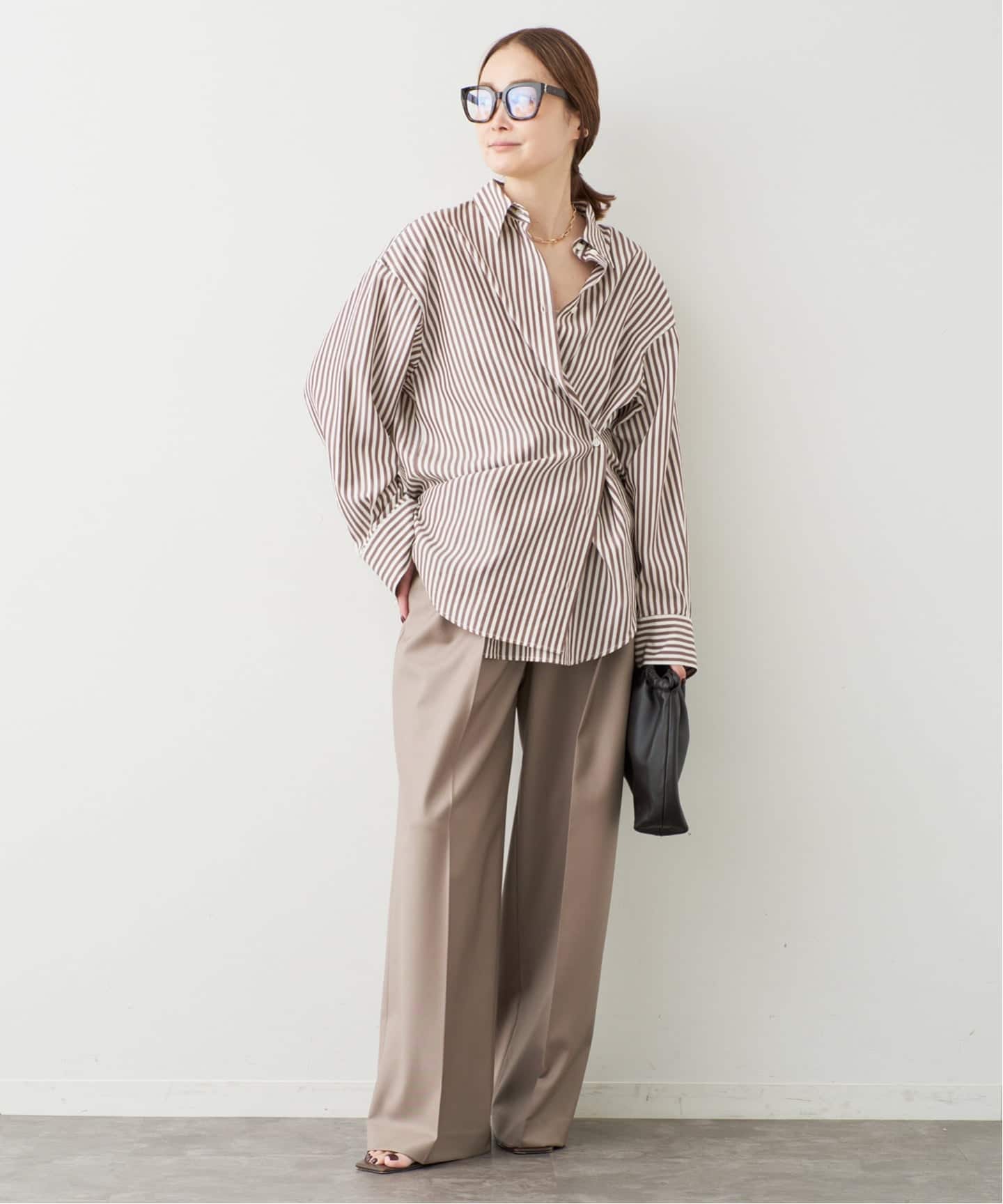 予約》*Tapered タックパンツ（スラックス）｜Deuxieme Classe