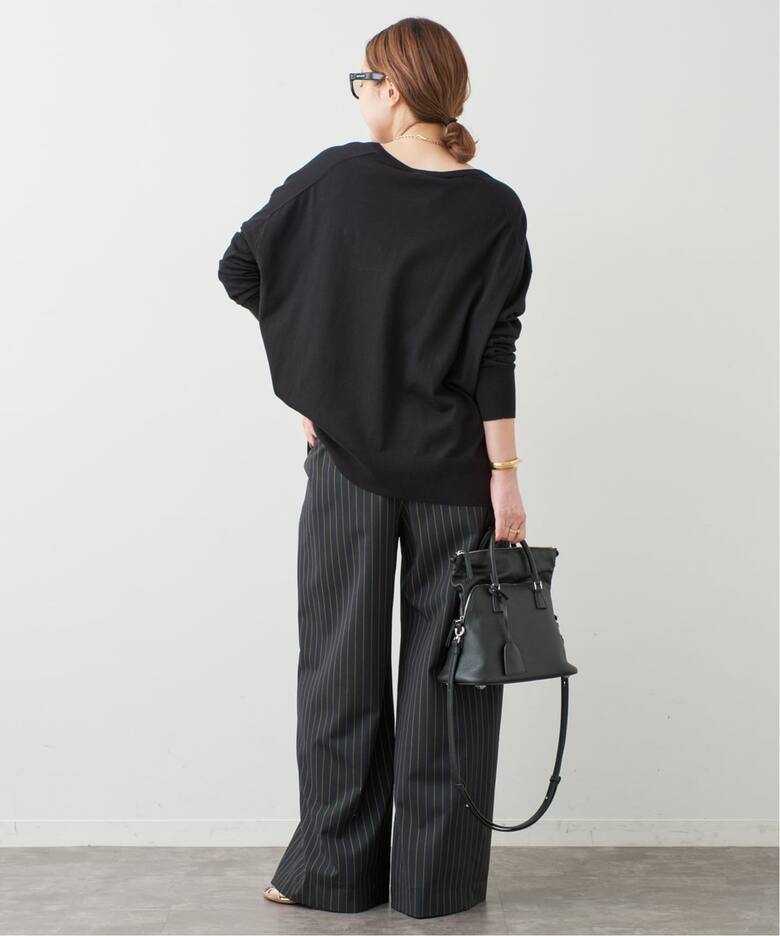 Effortless Wool ストライプパンツ（スラックス）｜Deuxieme Classe 