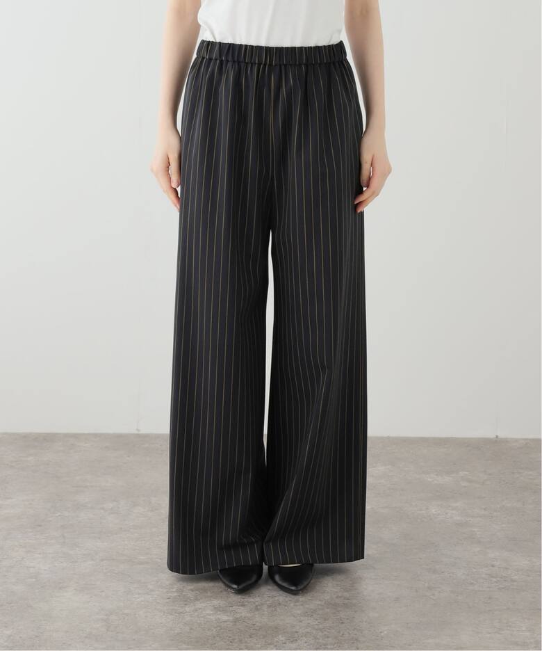 Effortless Wool ストライプパンツ（スラックス）｜Deuxieme Classe 