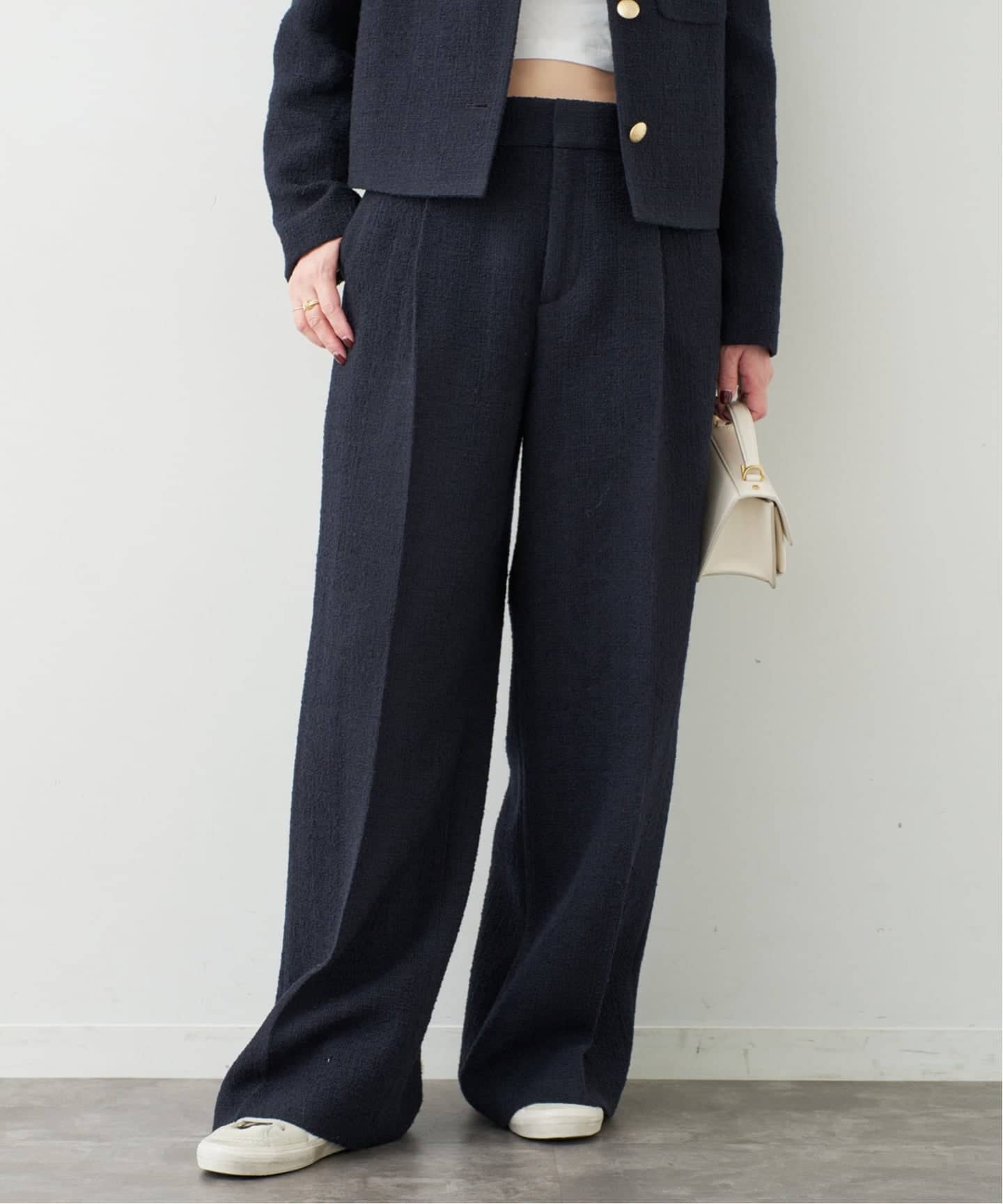 美品★Deuxieme Classe CELERI TWEED パンツ36 Tweed Wide パンツ（スラックス）｜Deuxieme Classe（ドゥーズィエム