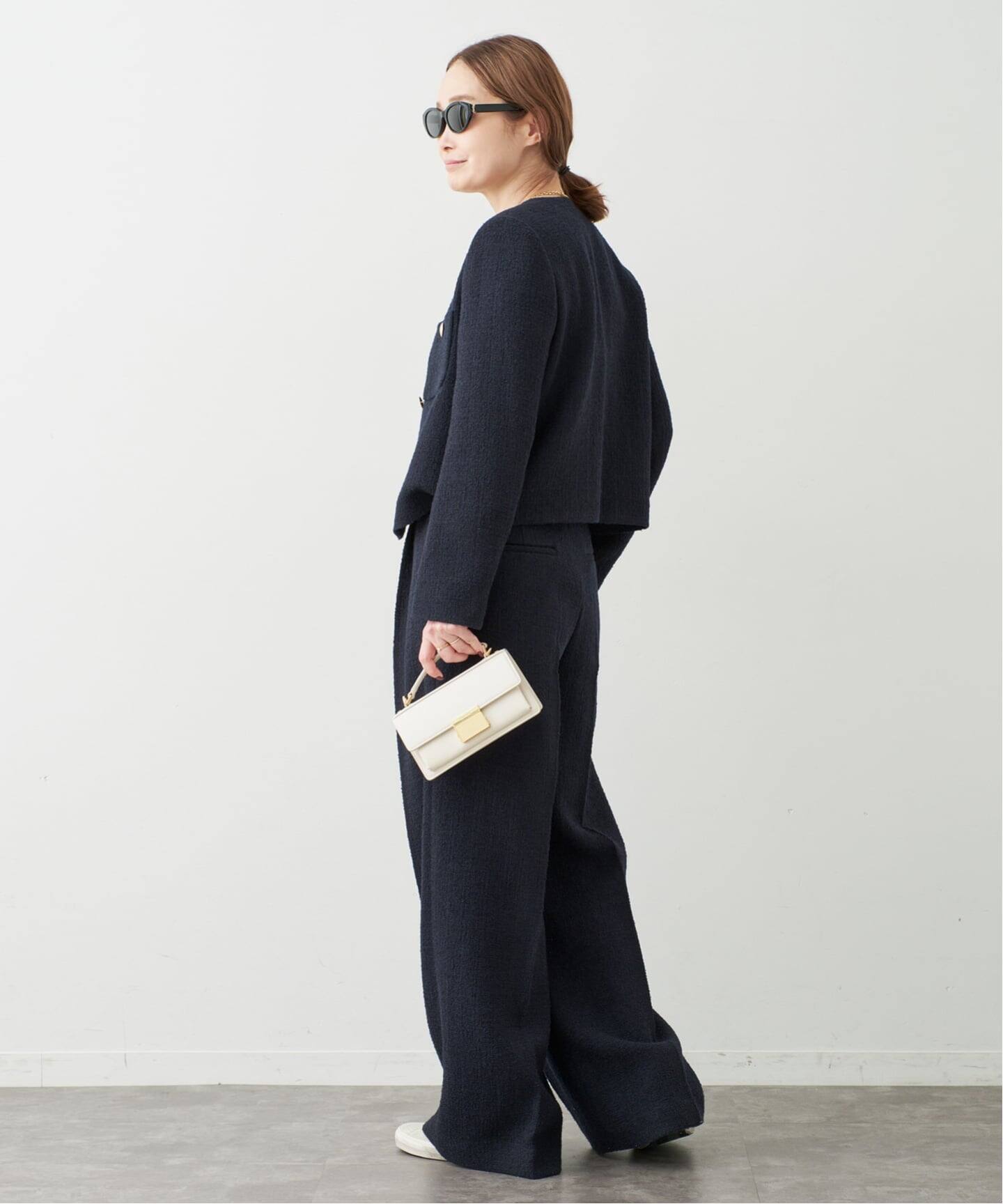 Tweed Wide パンツ（スラックス）｜Deuxieme Classe（ドゥーズィエム