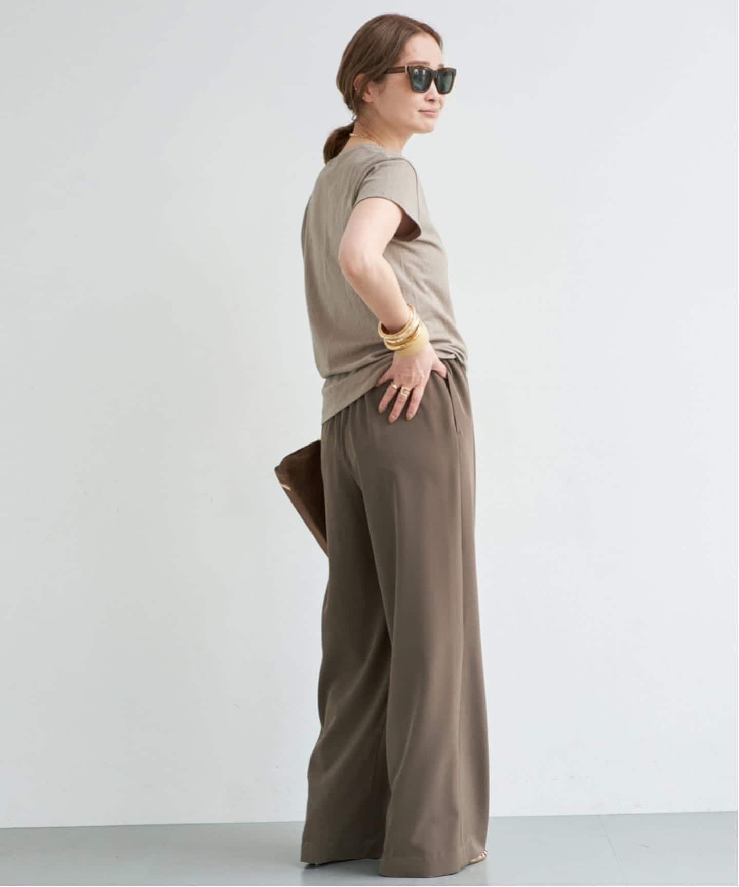 【新品】ドゥーズィエムクラス Effortless パンツ　カーキ　34 追加 Effortless パンツ（その他パンツ）｜Deuxieme Classe