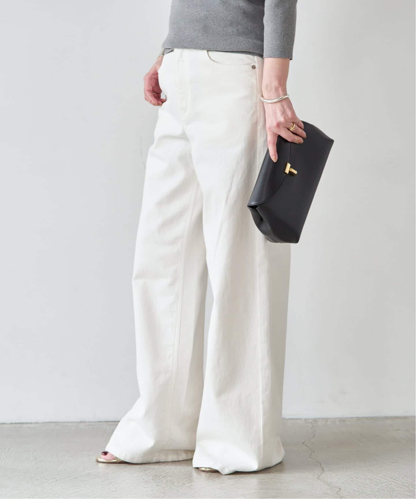 追加 Loose Jeans (white)（デニムパンツ・ジーンズ）｜Deuxieme