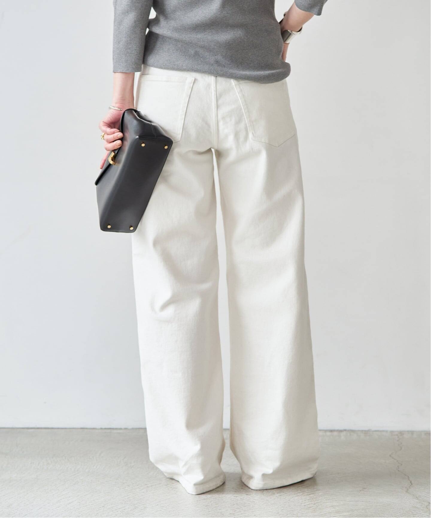 追加 Loose Jeans (white)（デニムパンツ・ジーンズ）｜Deuxieme
