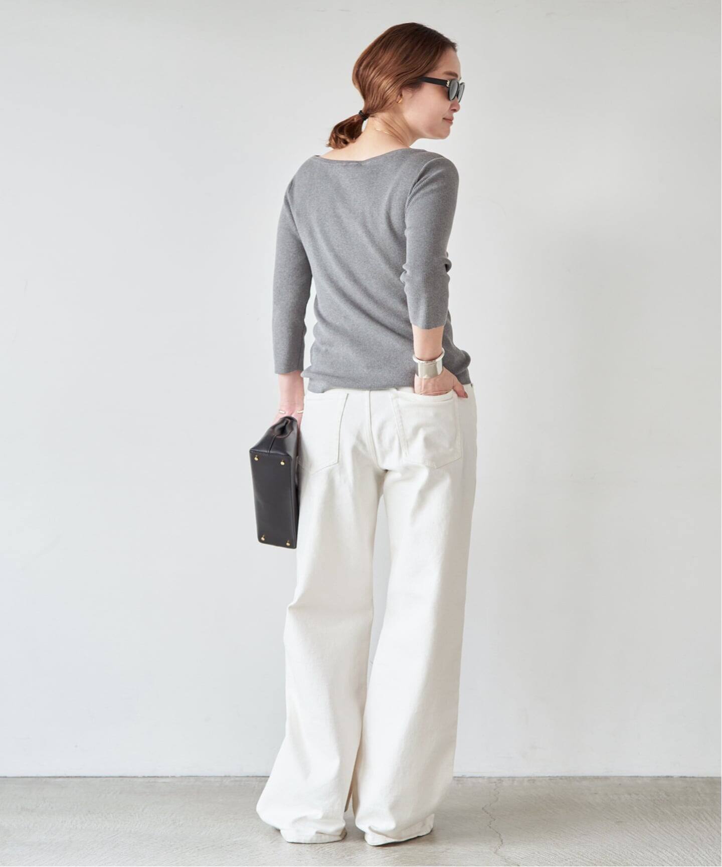 追加 Loose Jeans (white)（デニムパンツ・ジーンズ）｜Deuxieme