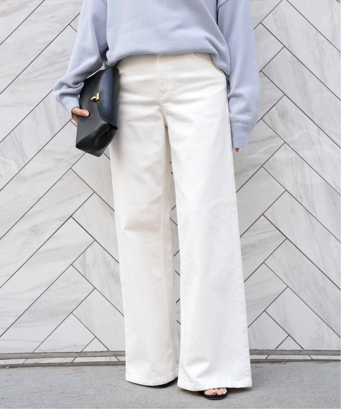 追加 Loose Jeans (white)（デニムパンツ・ジーンズ）｜Deuxieme
