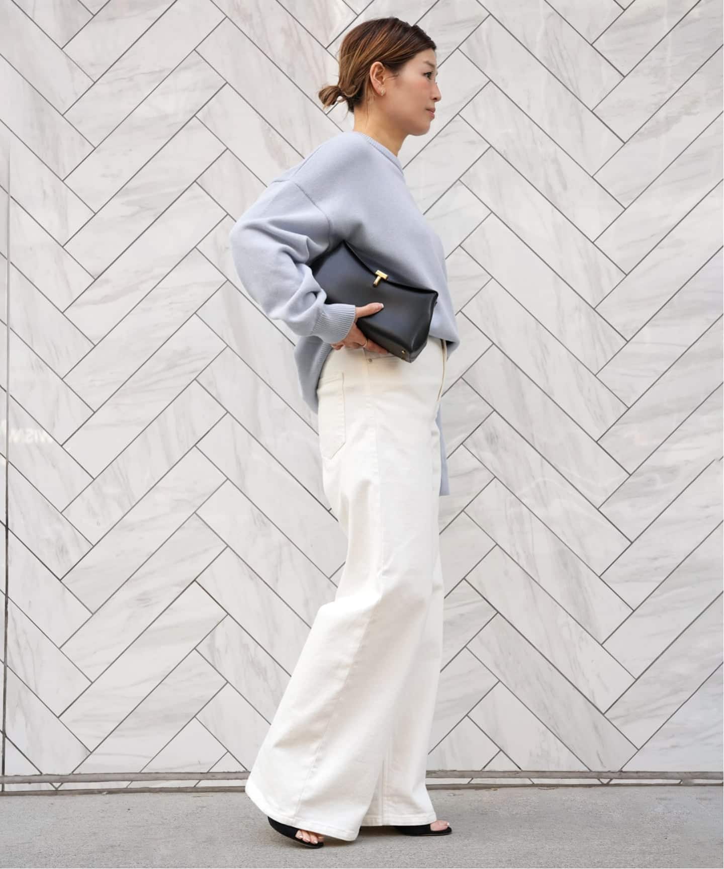 追加 Loose Jeans (white)（デニムパンツ・ジーンズ）｜Deuxieme