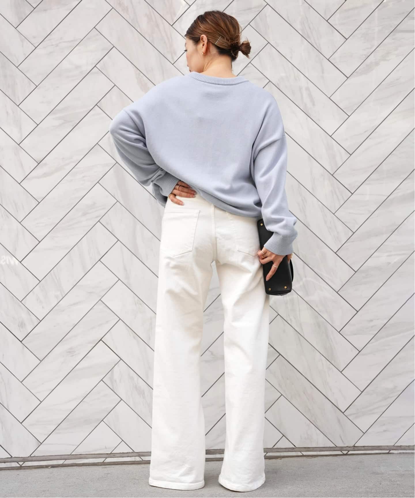 追加 Loose Jeans (white)（デニムパンツ・ジーンズ）｜Deuxieme