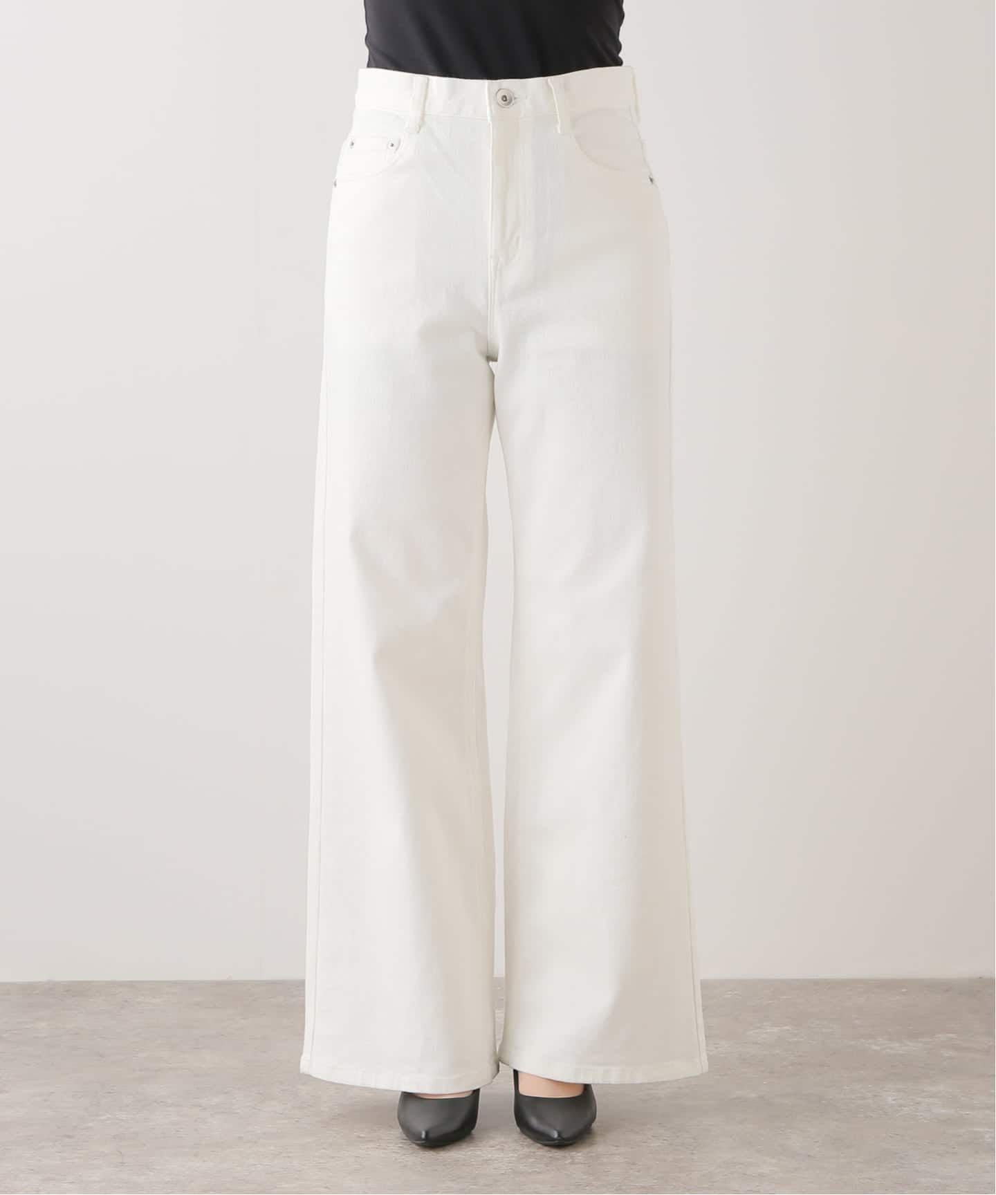 追加 Loose Jeans (white)（デニムパンツ・ジーンズ）｜Deuxieme