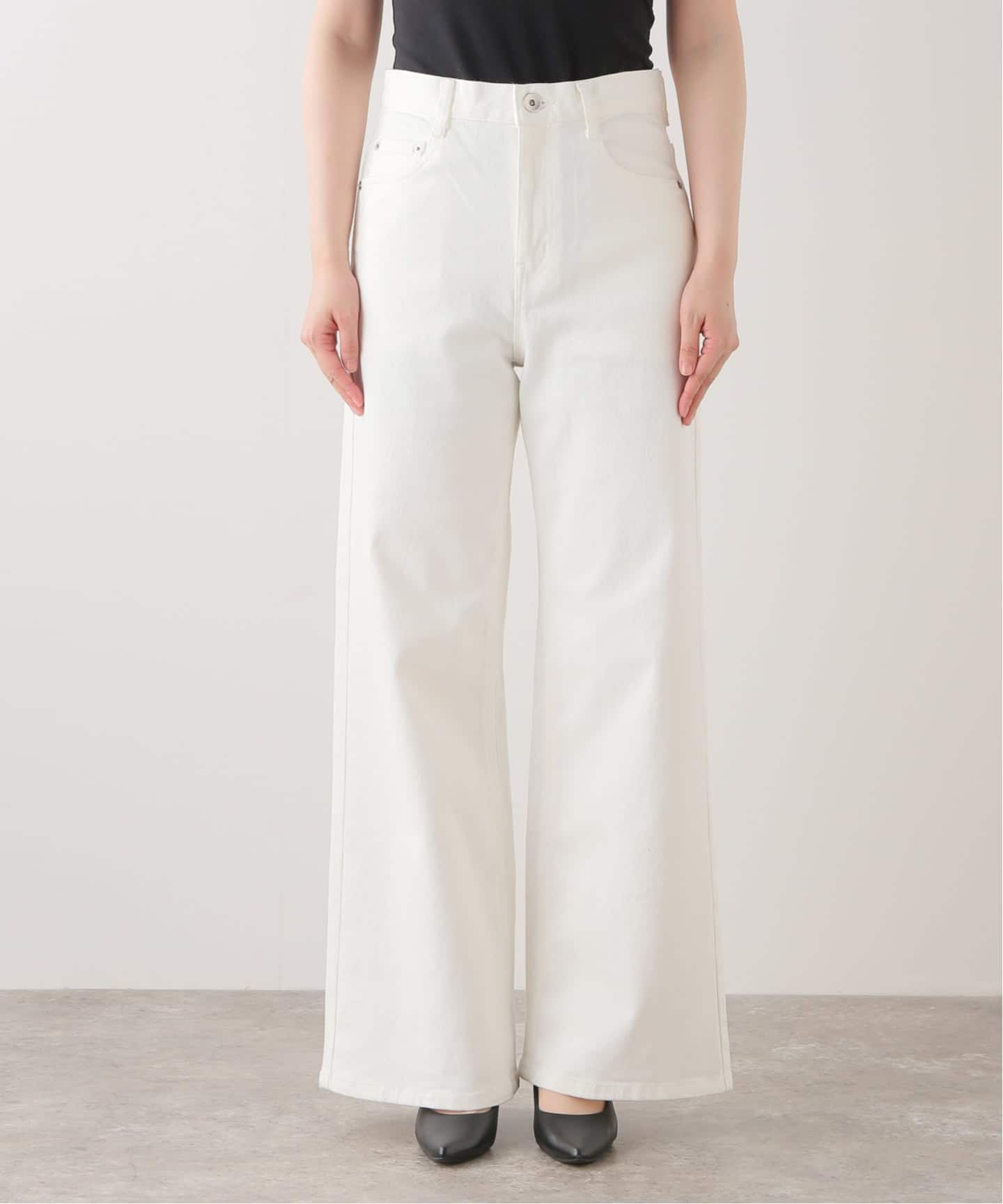 追加 Loose Jeans (white)（デニムパンツ・ジーンズ）｜Deuxieme