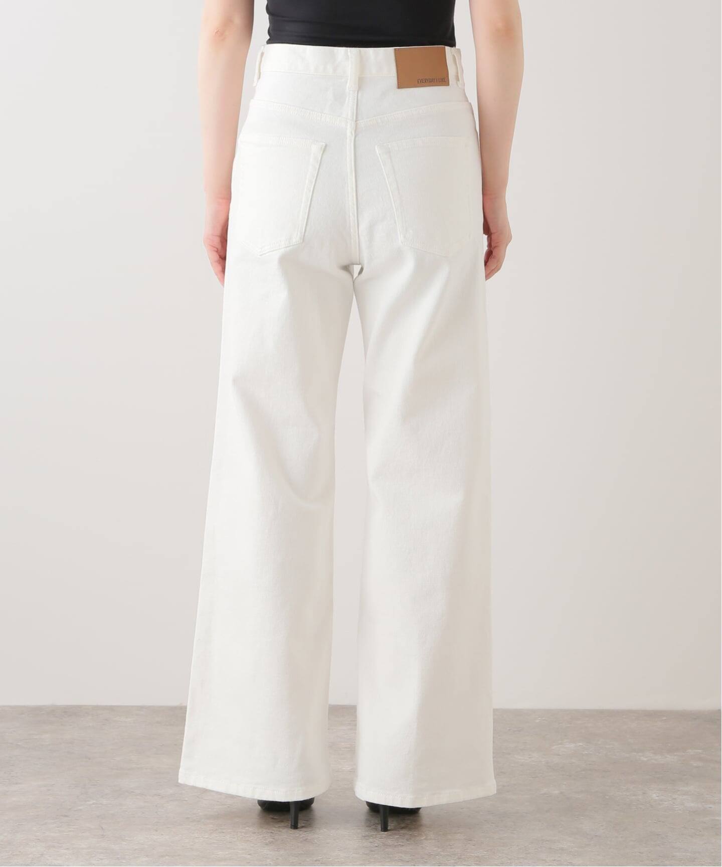 追加 Loose Jeans (white)（デニムパンツ・ジーンズ）｜Deuxieme