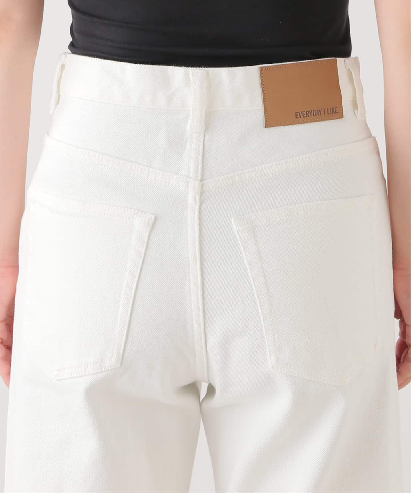 追加 Loose Jeans (white)(デニムパンツ・ジーンズ)|Deuxieme 追加 Loose Jeans (white)(デニムパンツ・ジーンズ)|Deuxieme