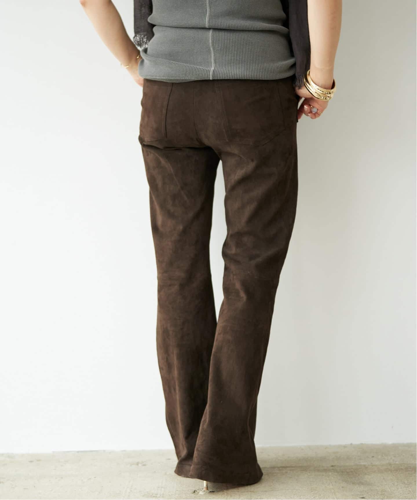 INES & MARECHAL】FLARE LEATHER PANTS（その他パンツ）｜Deuxieme