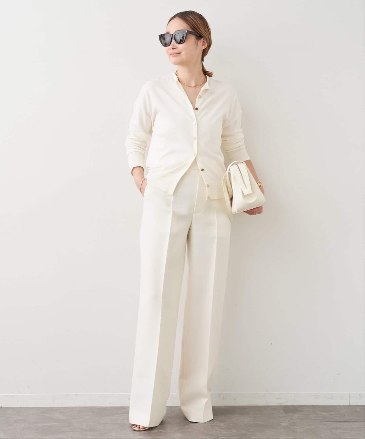 R2W/アールツーダブリュー】 BRUNI WOOL SILK PANTS（スラックス