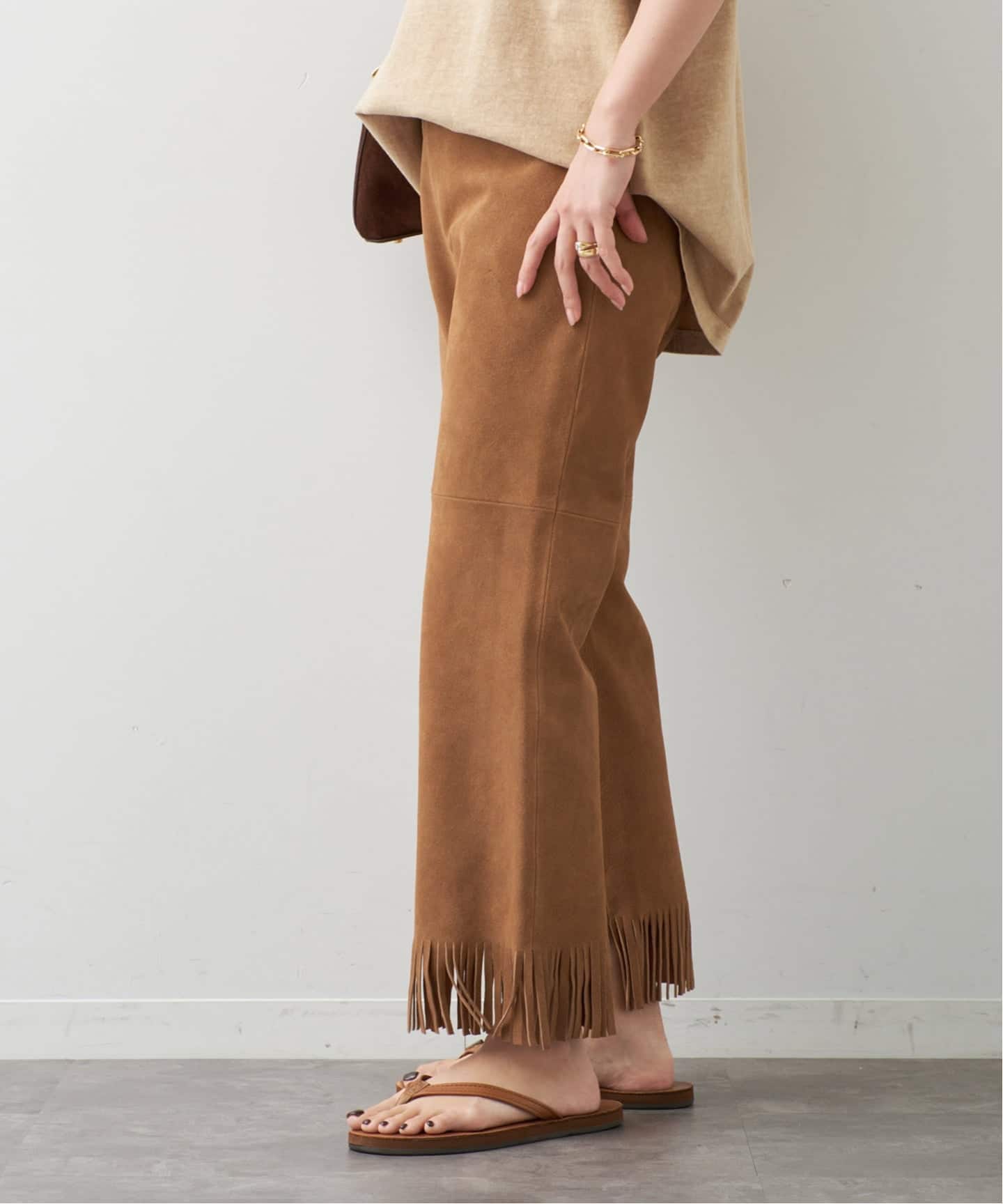 MADISONBLUE / マディソンブルー】 FRINGE PANTS SUEDE（その他パンツ