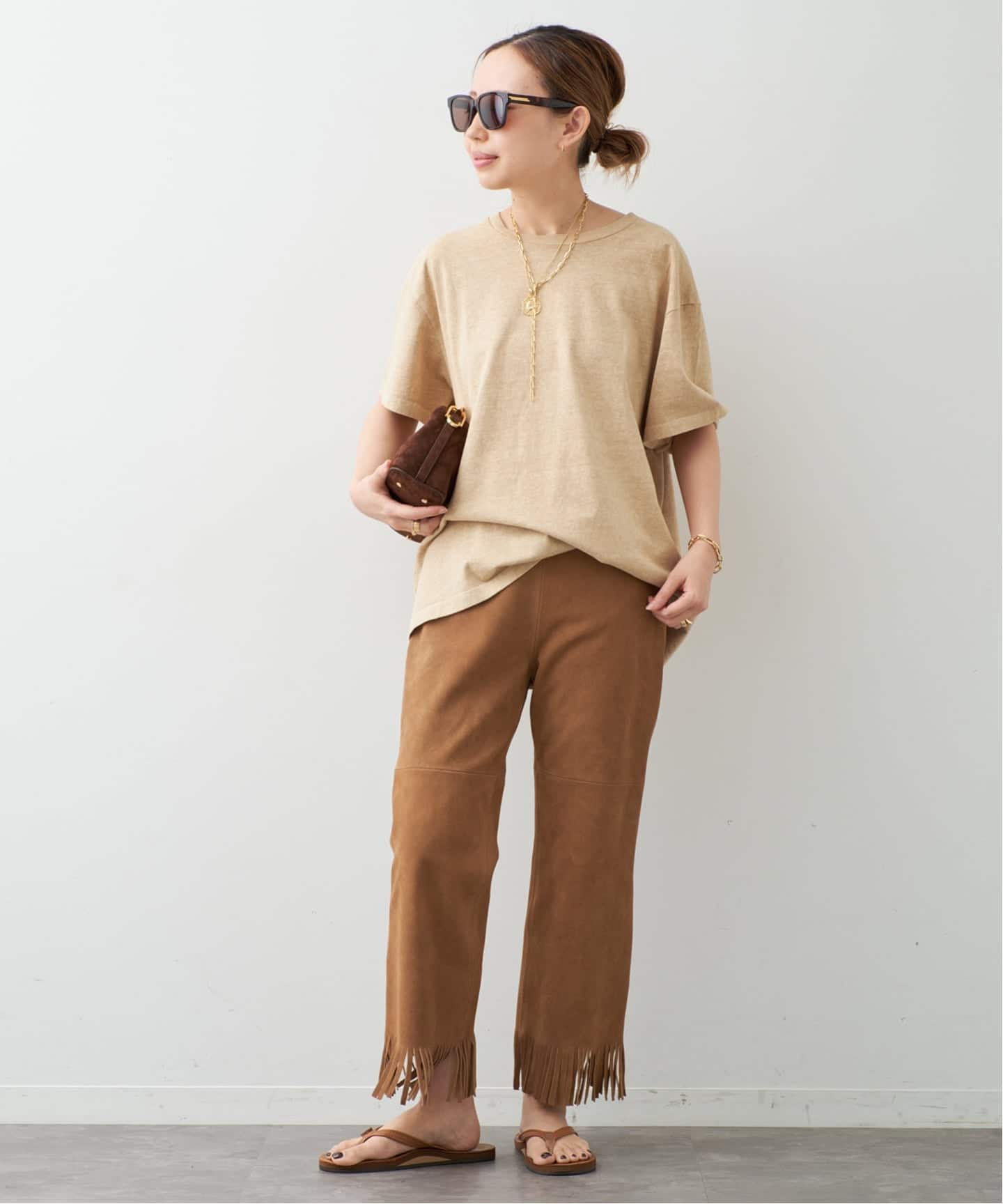 MADISONBLUE / マディソンブルー】 FRINGE PANTS SUEDE（その他パンツ