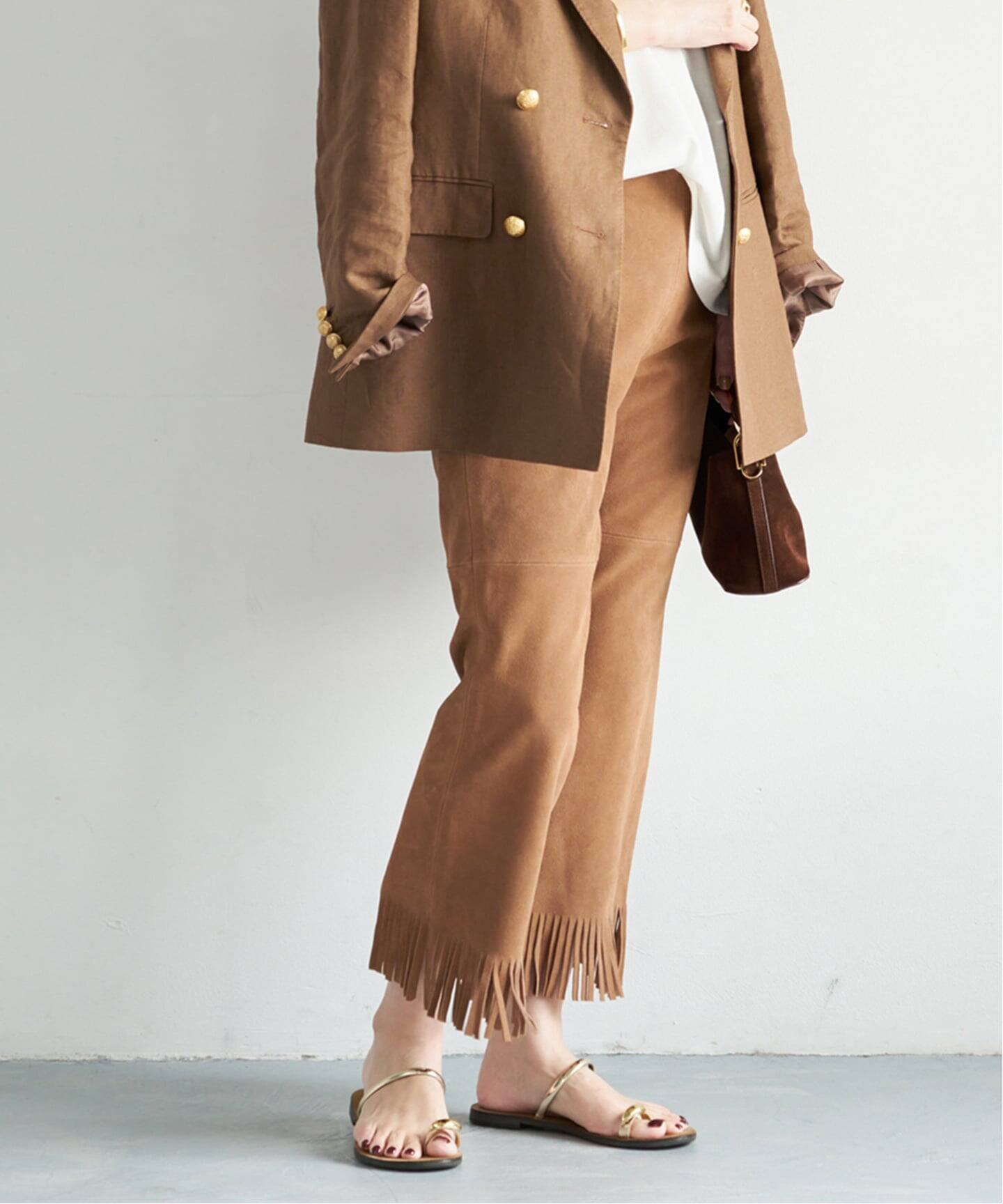MADISONBLUE / マディソンブルー】 FRINGE PANTS SUEDE（その他パンツ