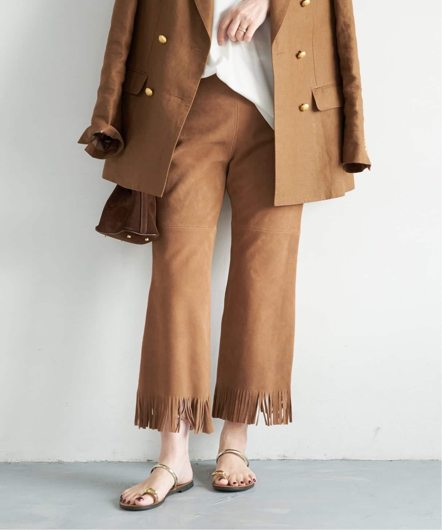MADISONBLUE / マディソンブルー】 FRINGE PANTS SUEDE（その他パンツ