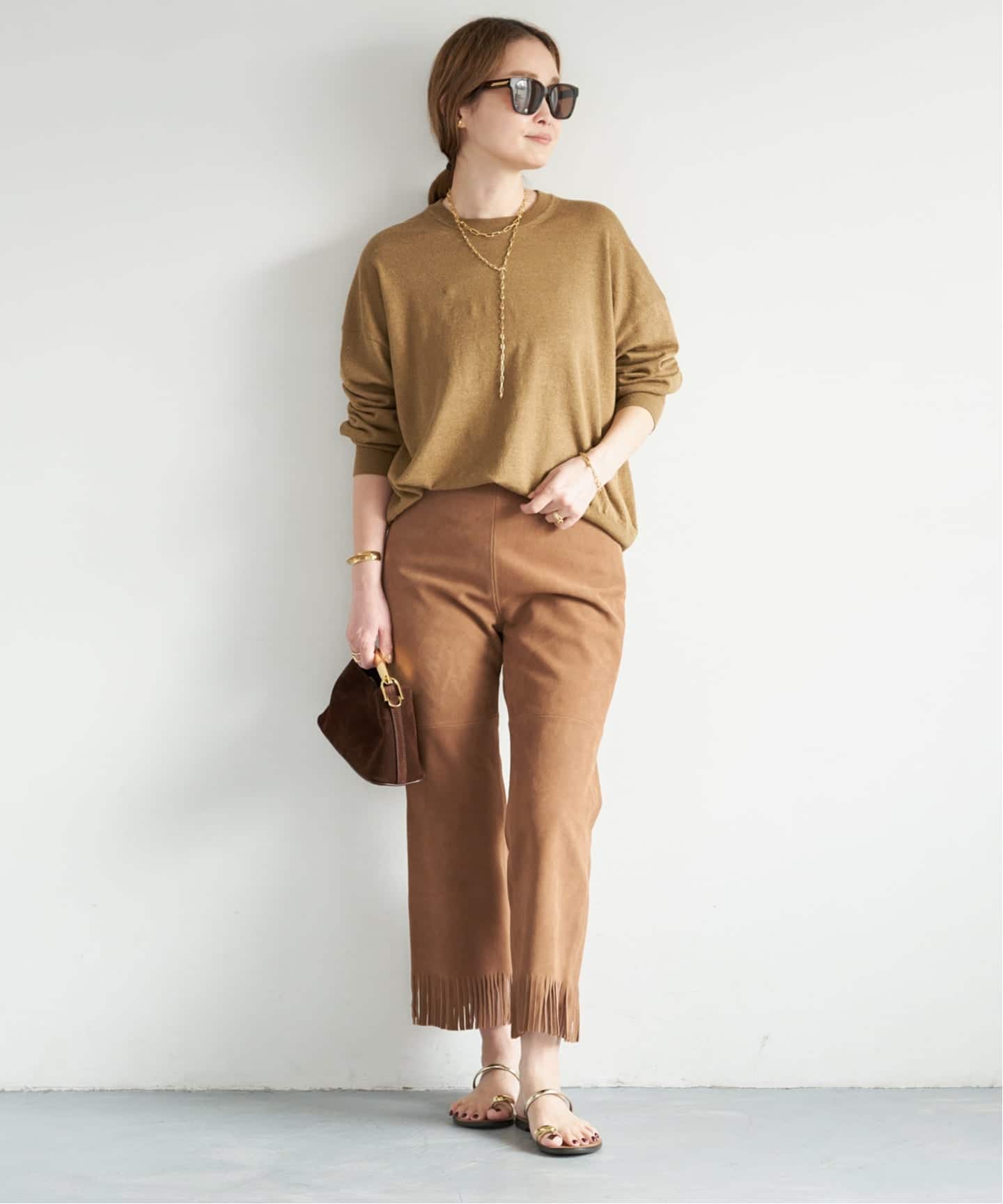 MADISONBLUE / マディソンブルー】 FRINGE PANTS SUEDE（その他パンツ