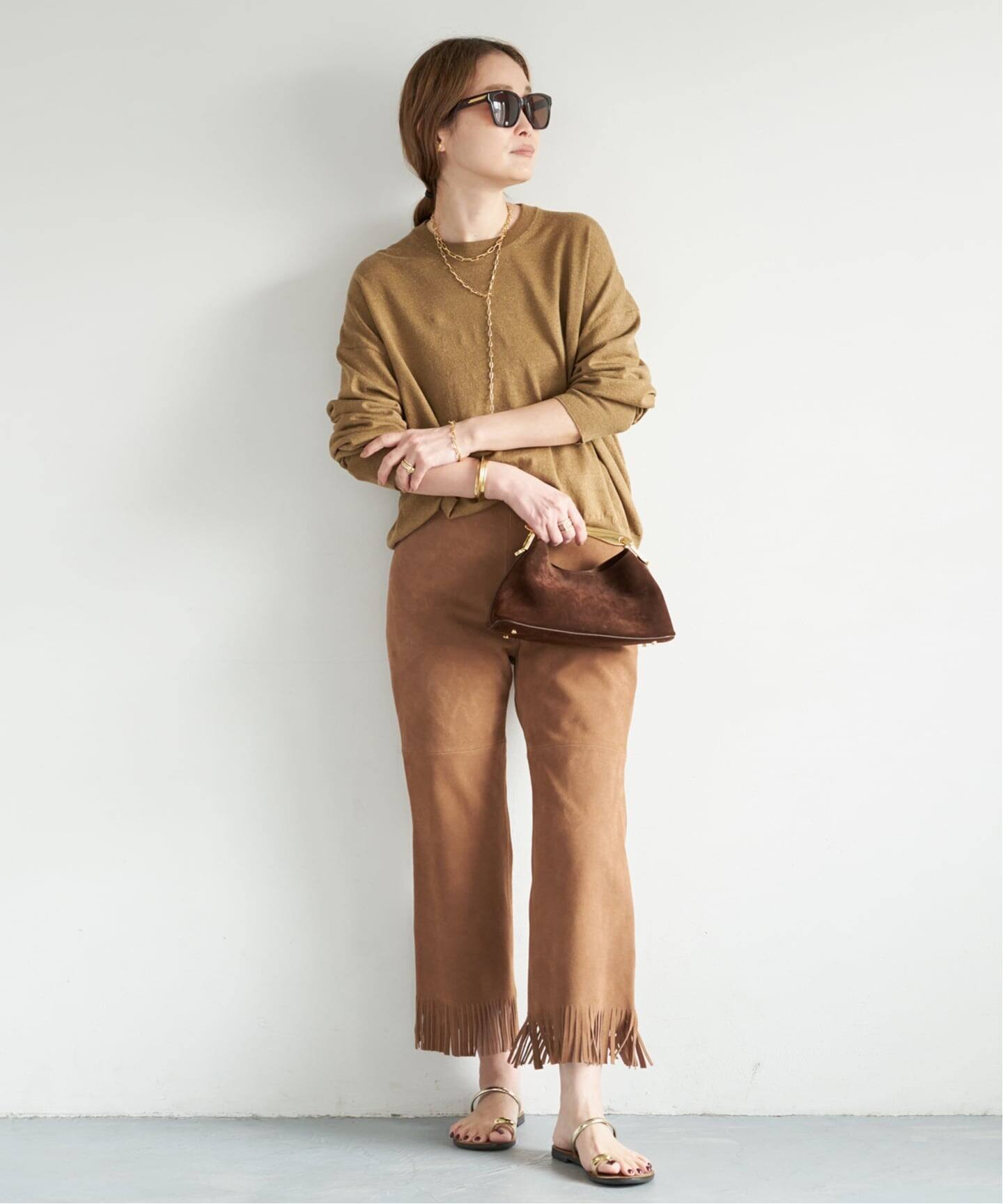 MADISONBLUE / マディソンブルー】 FRINGE PANTS SUEDE（その他パンツ