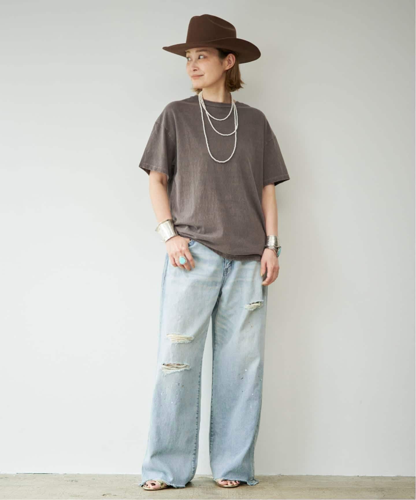 JOHNBULL/ジョンブル】 WIDE DAMAGE PANTS（デニムパンツ・ジーンズ
