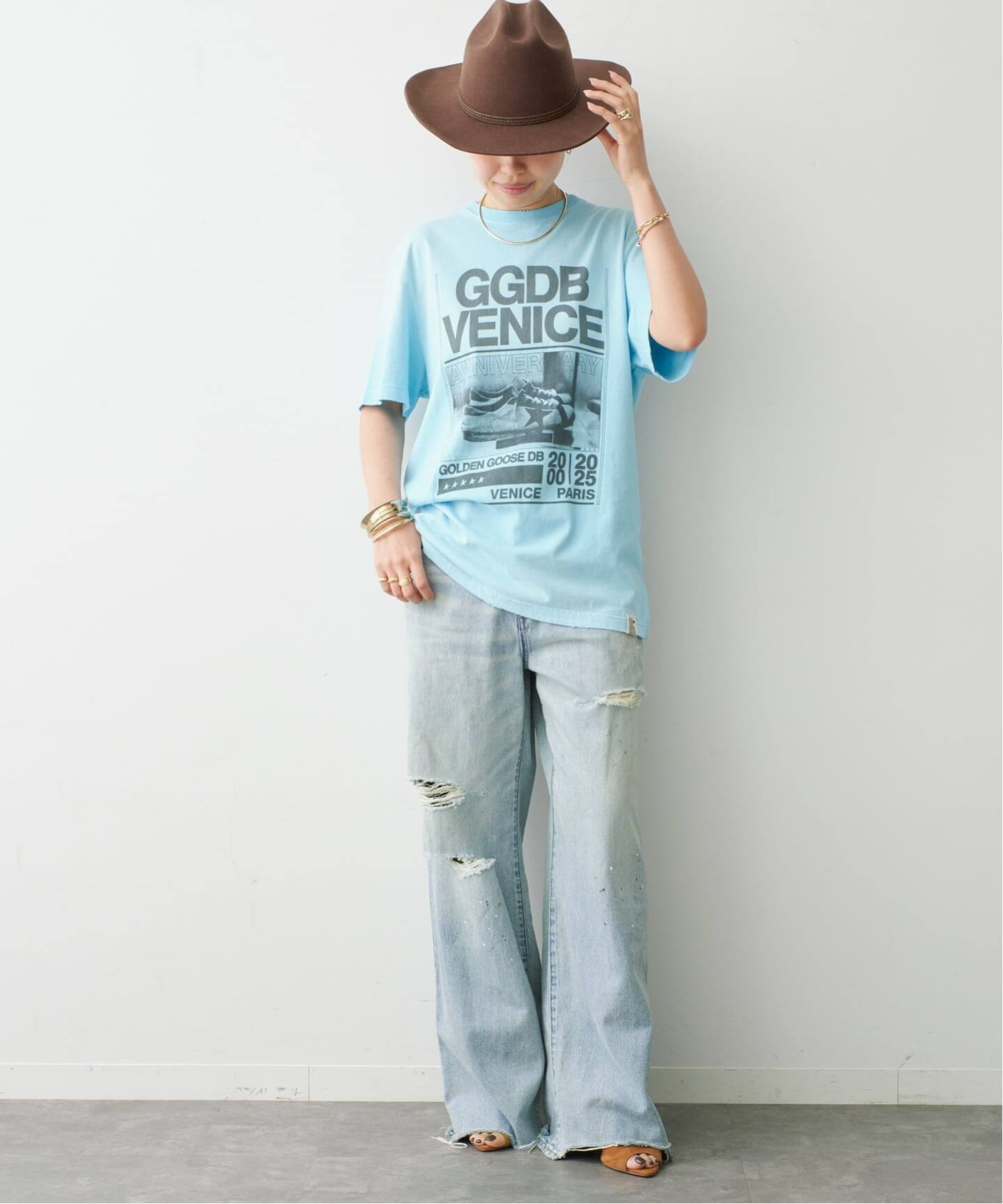 JOHNBULL/ジョンブル】 WIDE DAMAGE PANTS（デニムパンツ・ジーンズ 