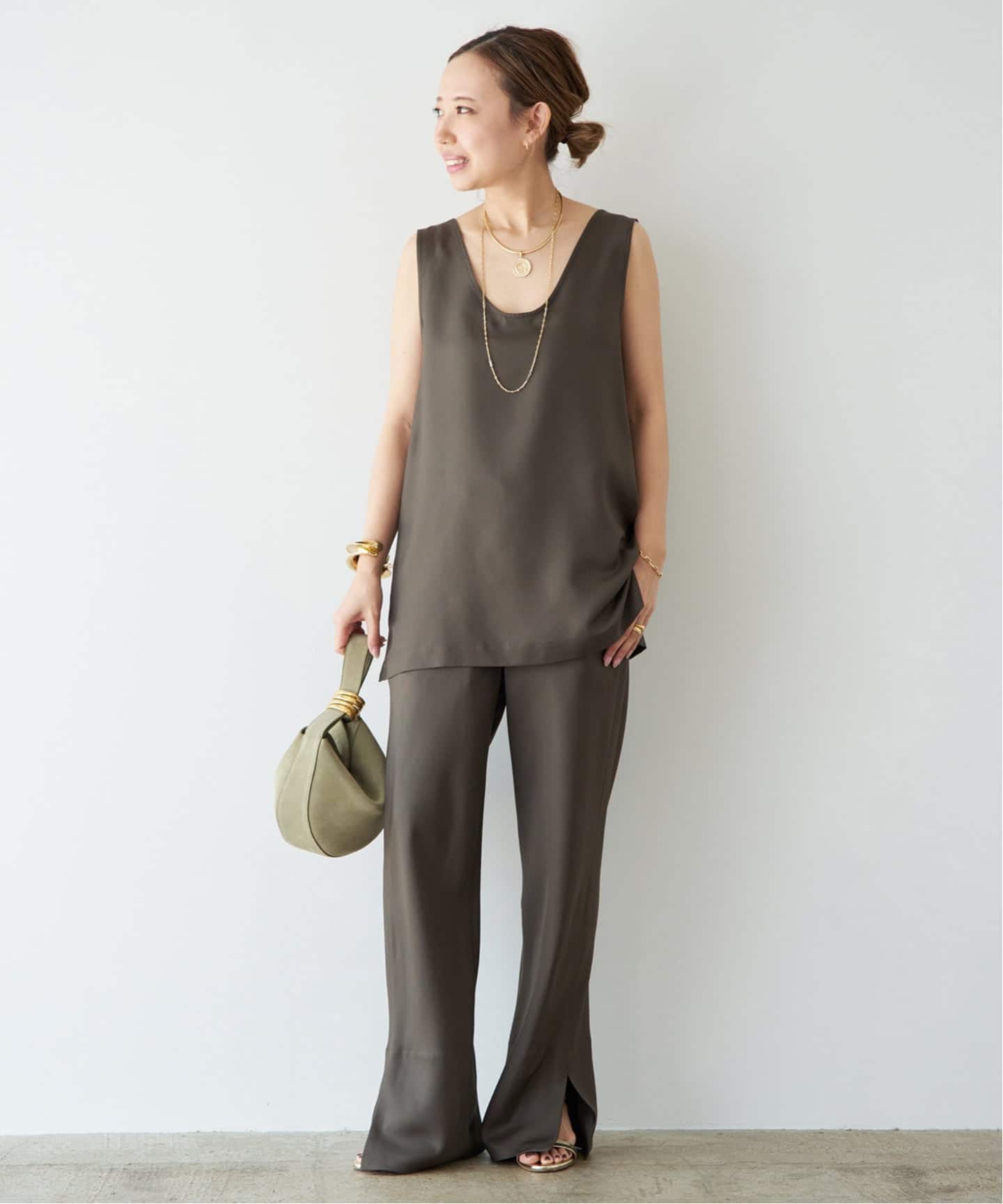 Raspail/ラスパイユ】Standard Silk Pants（その他パンツ）｜Deuxieme