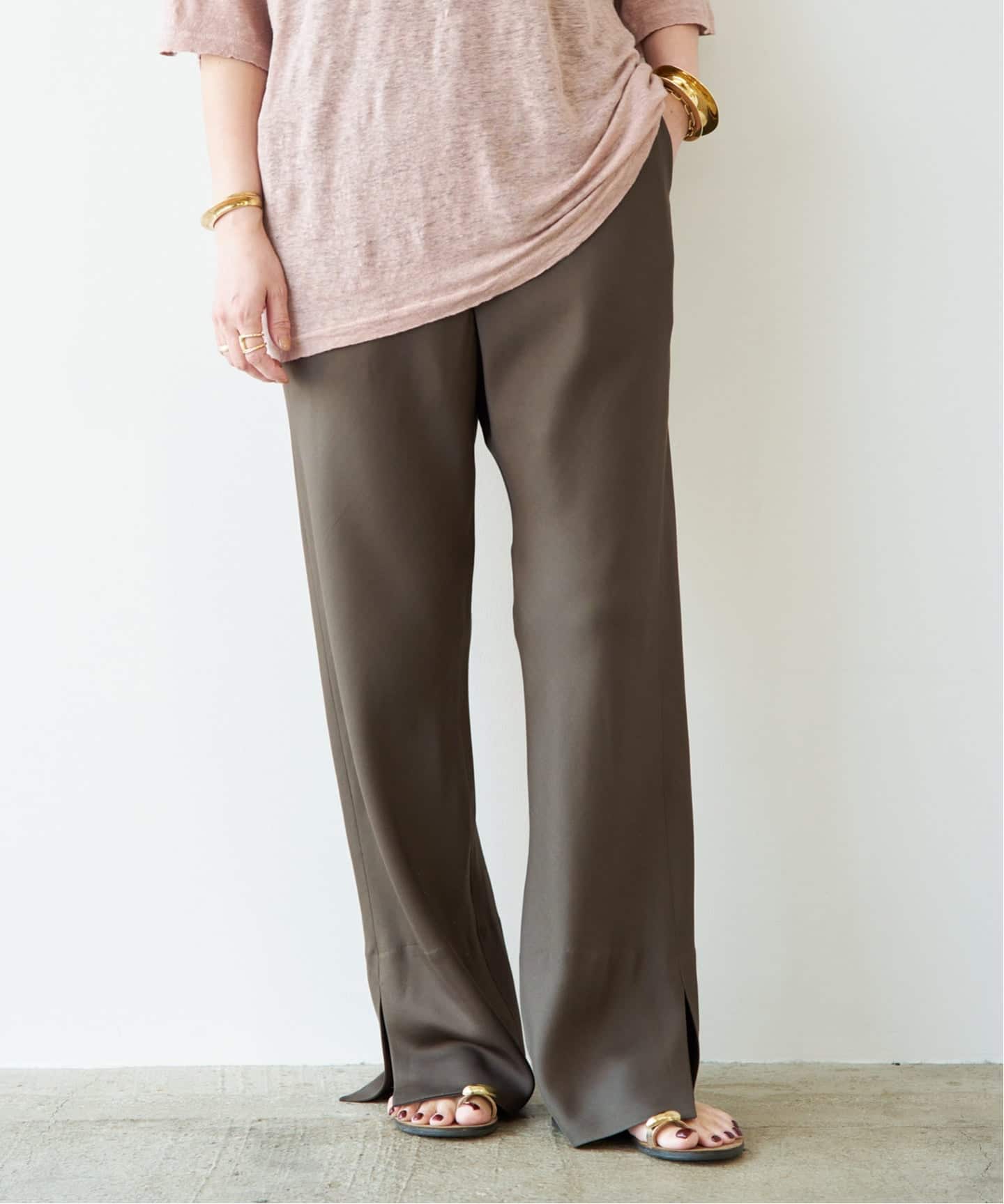 Raspail/ラスパイユ】Standard Silk Pants（その他パンツ）｜Deuxieme