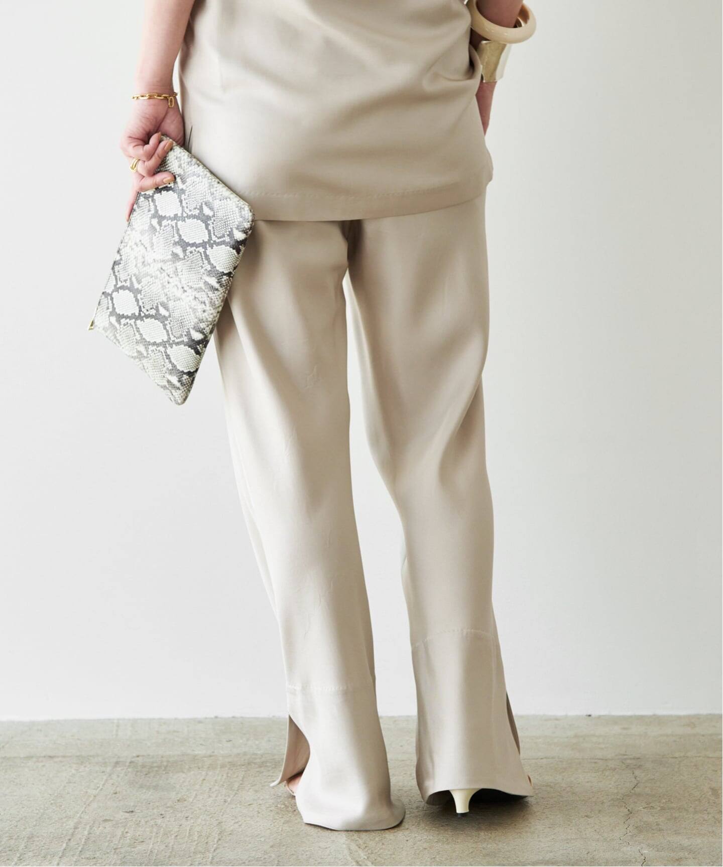 Raspail/ラスパイユ】Standard Silk Pants（その他パンツ）｜Deuxieme