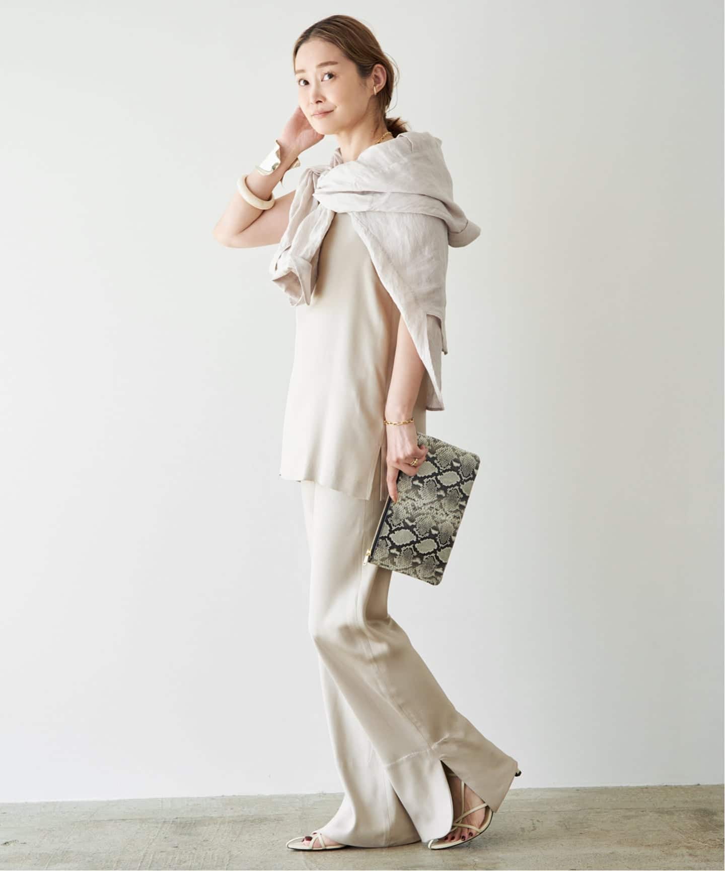 Raspail/ラスパイユ】Standard Silk Pants（その他パンツ）｜Deuxieme