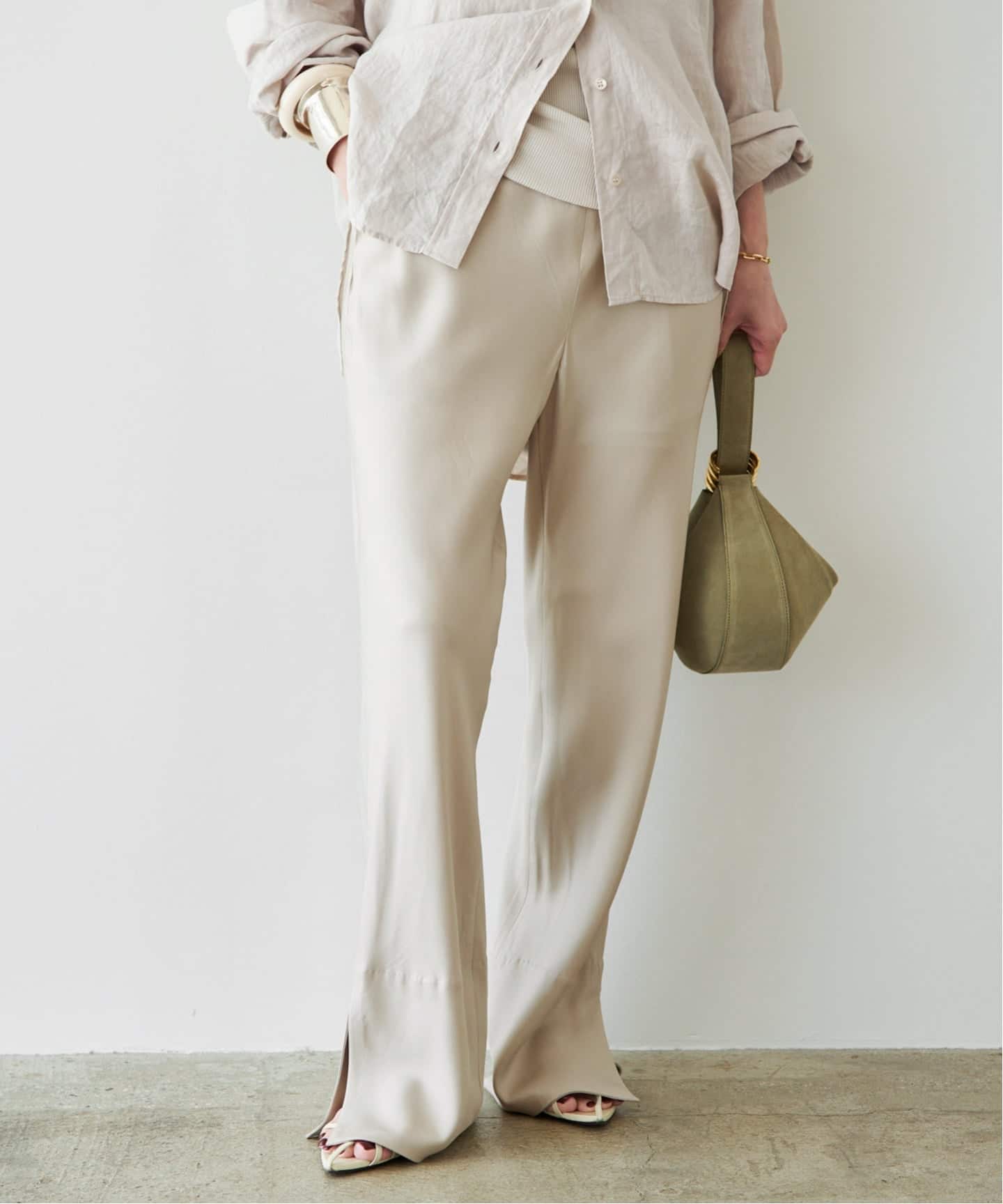 最終値下げ！完売製品　Raspail silk drawstring パンツ Raspail/ラスパイユ】Standard Silk Pants（その他パンツ）｜Deuxieme