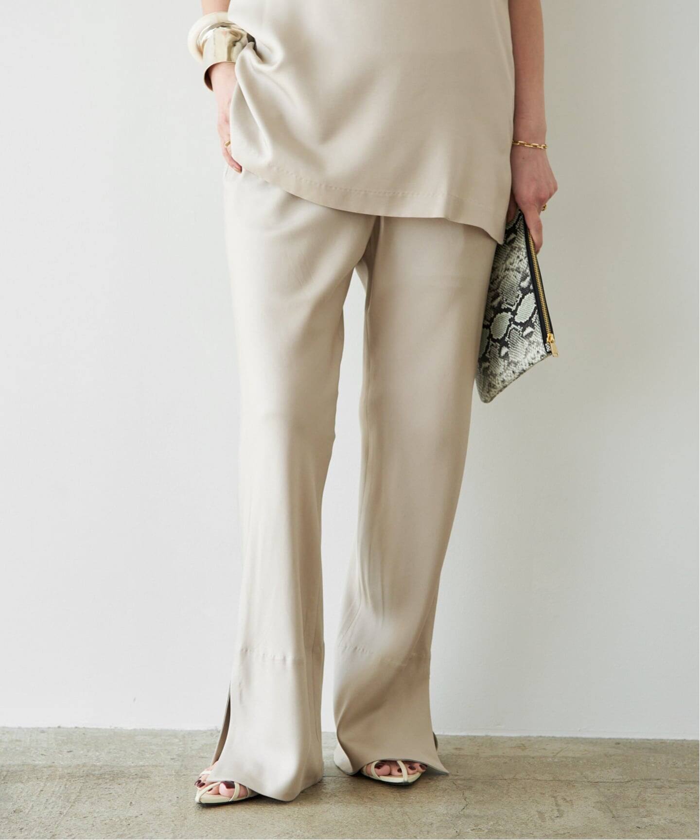 Raspail/ラスパイユ】Standard Silk Pants（その他パンツ）｜Deuxieme