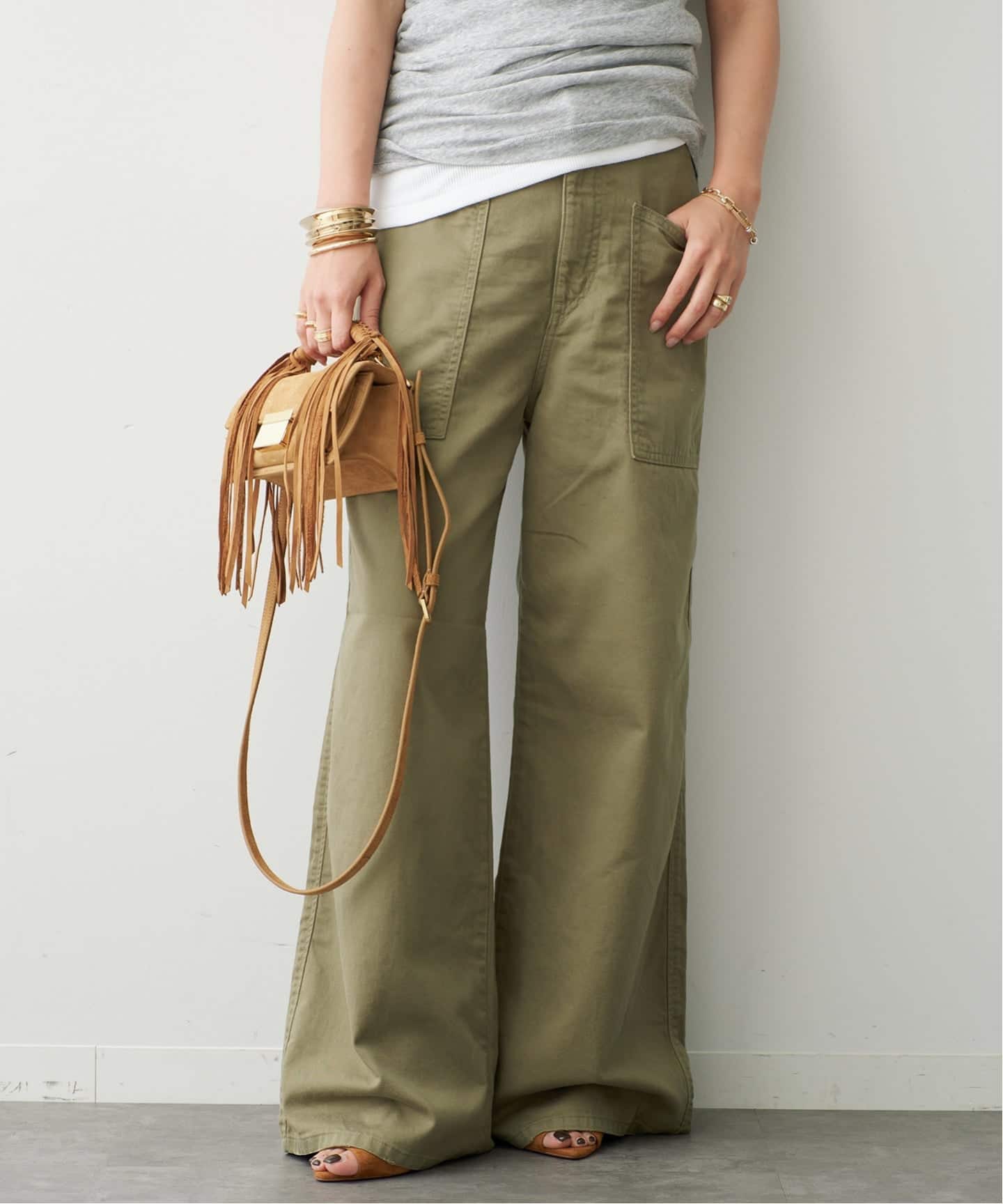ドゥーズィエムクラス　JOHNBULL　ジョンブル　WORK PANTS　SS JOHNBULL/ジョンブル】WORK PANTS KHAKI（その他パンツ）｜Deuxieme