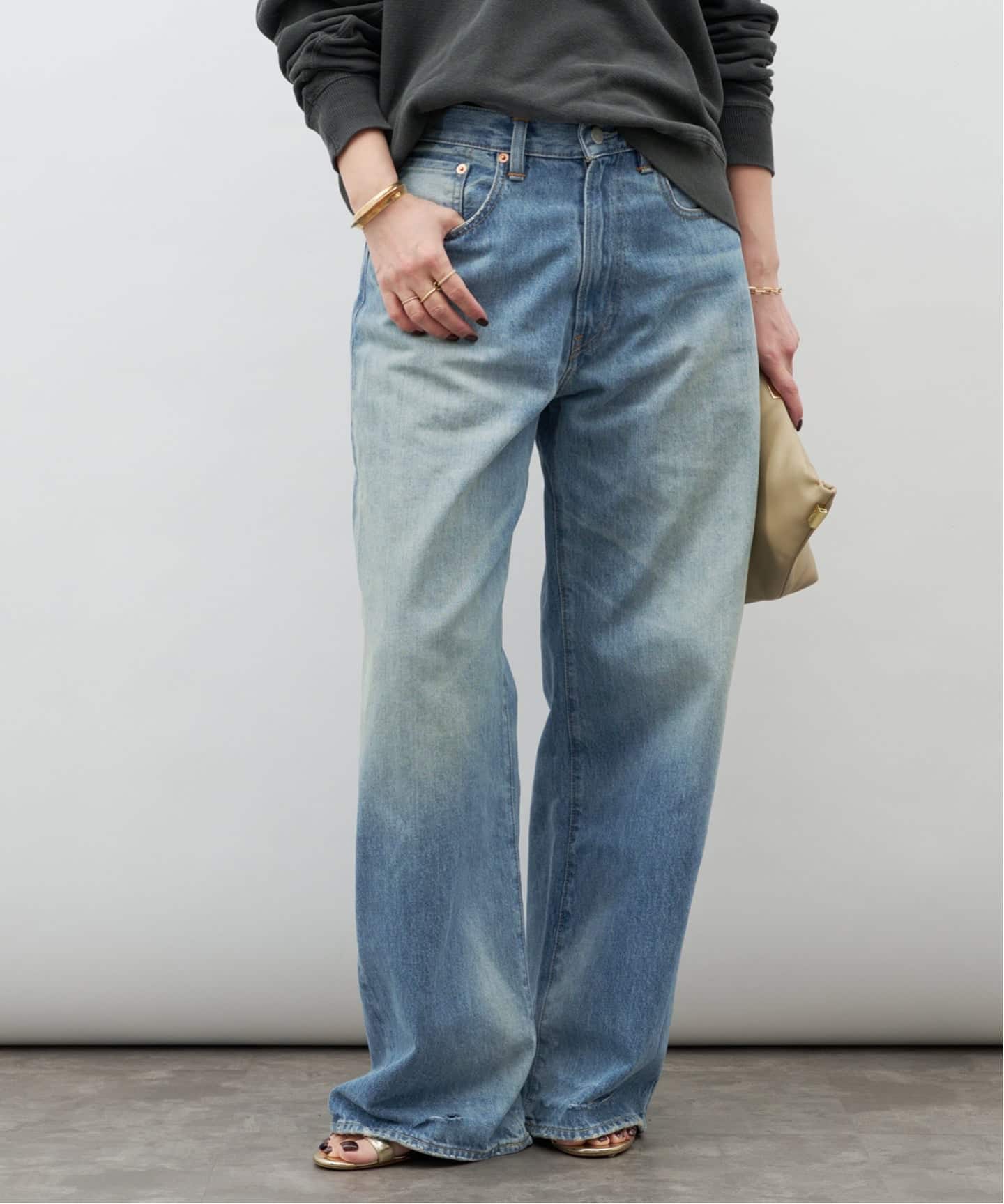 美品 ドゥーズィエムクラス 24AW デニミスト DENA JEANS 25 DENIMIST/デニミスト】TERI WIDE LEG JEAN (29.5)（デニムパンツ