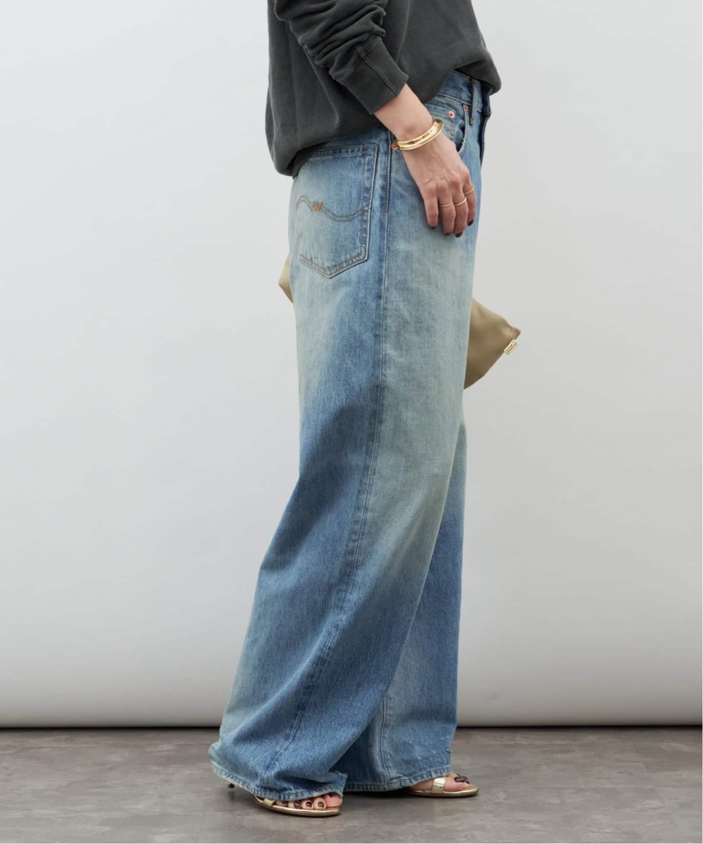 DENIMIST/デニミスト】TERI WIDE LEG JEAN (29.5)（デニムパンツ