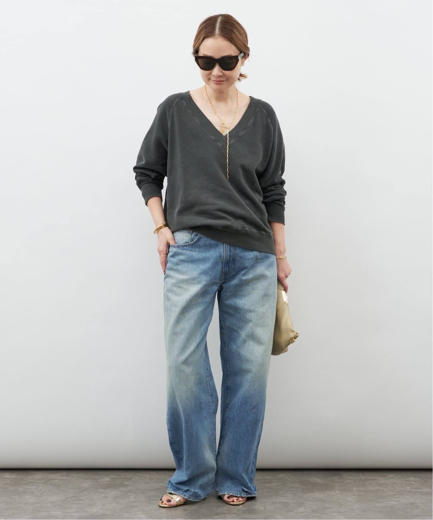 DENIMIST/デニミスト】TERI WIDE LEG JEAN (29.5)（デニムパンツ