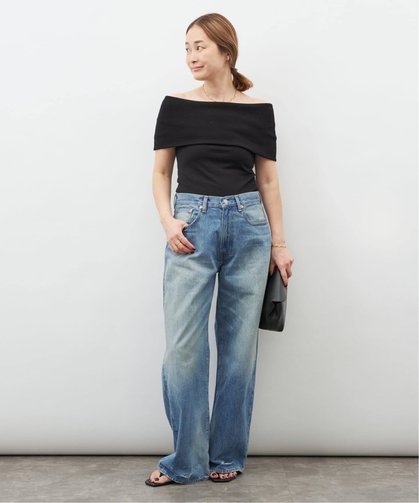 DENIMIST/デニミスト】TERI WIDE LEG JEAN (29.5)（デニムパンツ