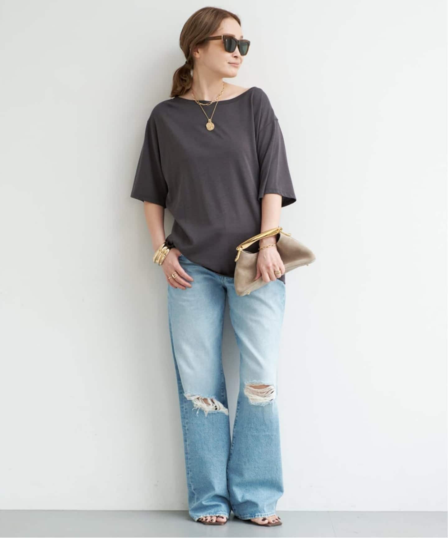 Motherデニムセット販売❣️Deuxieme Classe MOTHER MOTHER/マザー】The Mid Rise Maven Sneak（デニムパンツ・ジーンズ