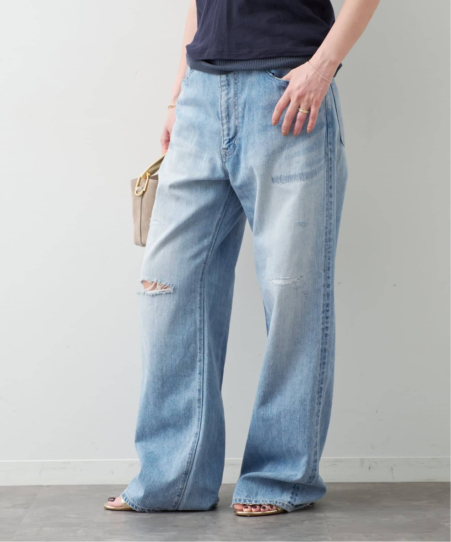 JOHNBULL/ジョンブル】WIDE PANTS（デニムパンツ・ジーンズ