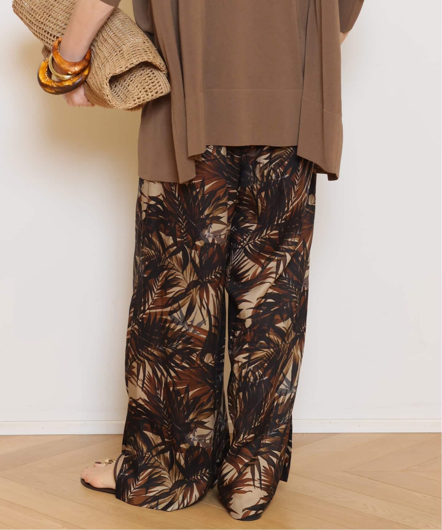 Botanical Slit Wide パンツ（その他パンツ）｜MUSE de Deuxieme