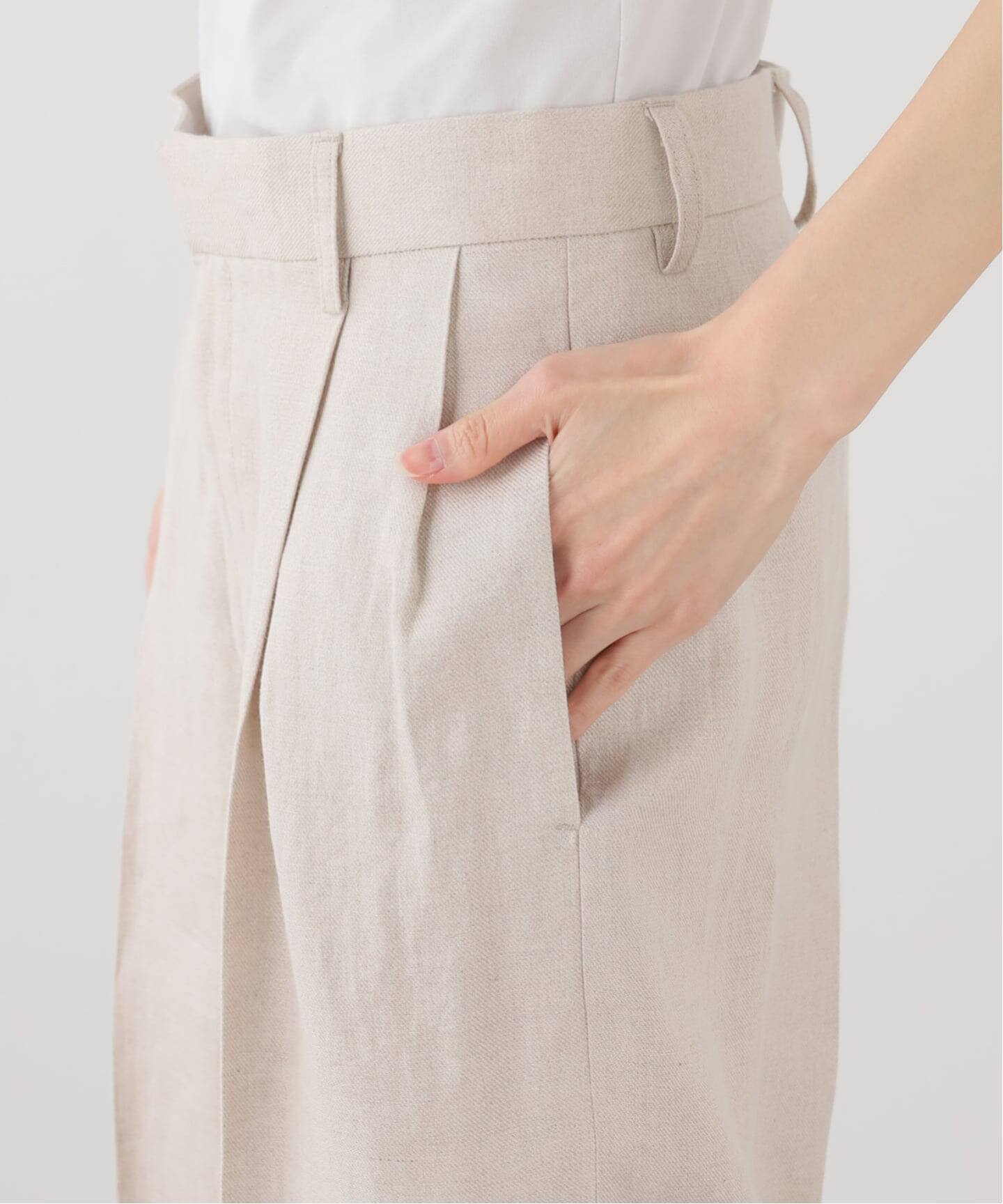 OGLINEN Wタックパンツ（スラックス）｜MUSE de Deuxieme Classe