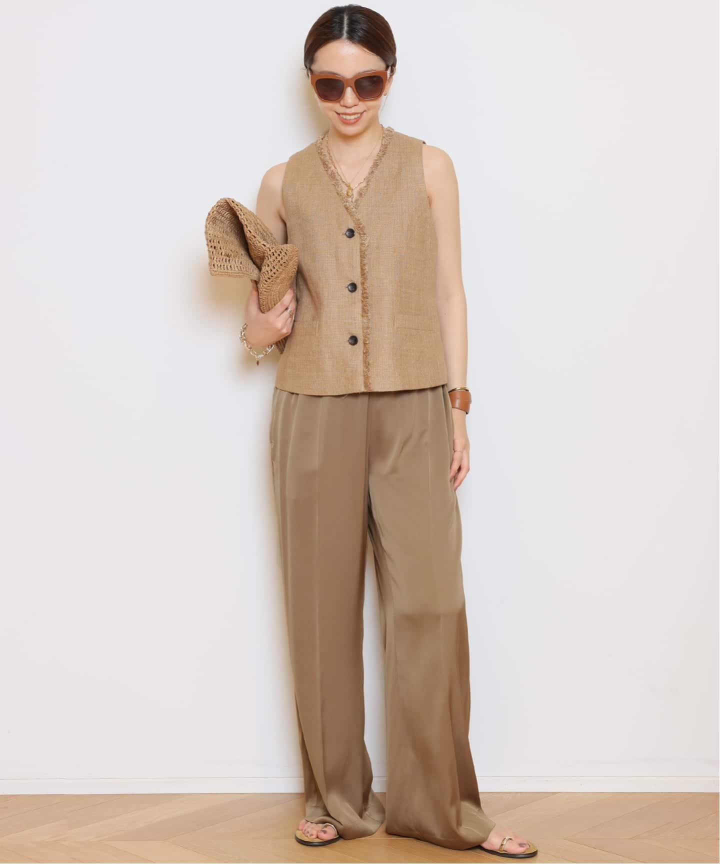 MUSE de Deuxieme Classe *Easy Wide パンツ SILK SATIN EASY パンツ（その他パンツ）｜MUSE de Deuxieme Classe