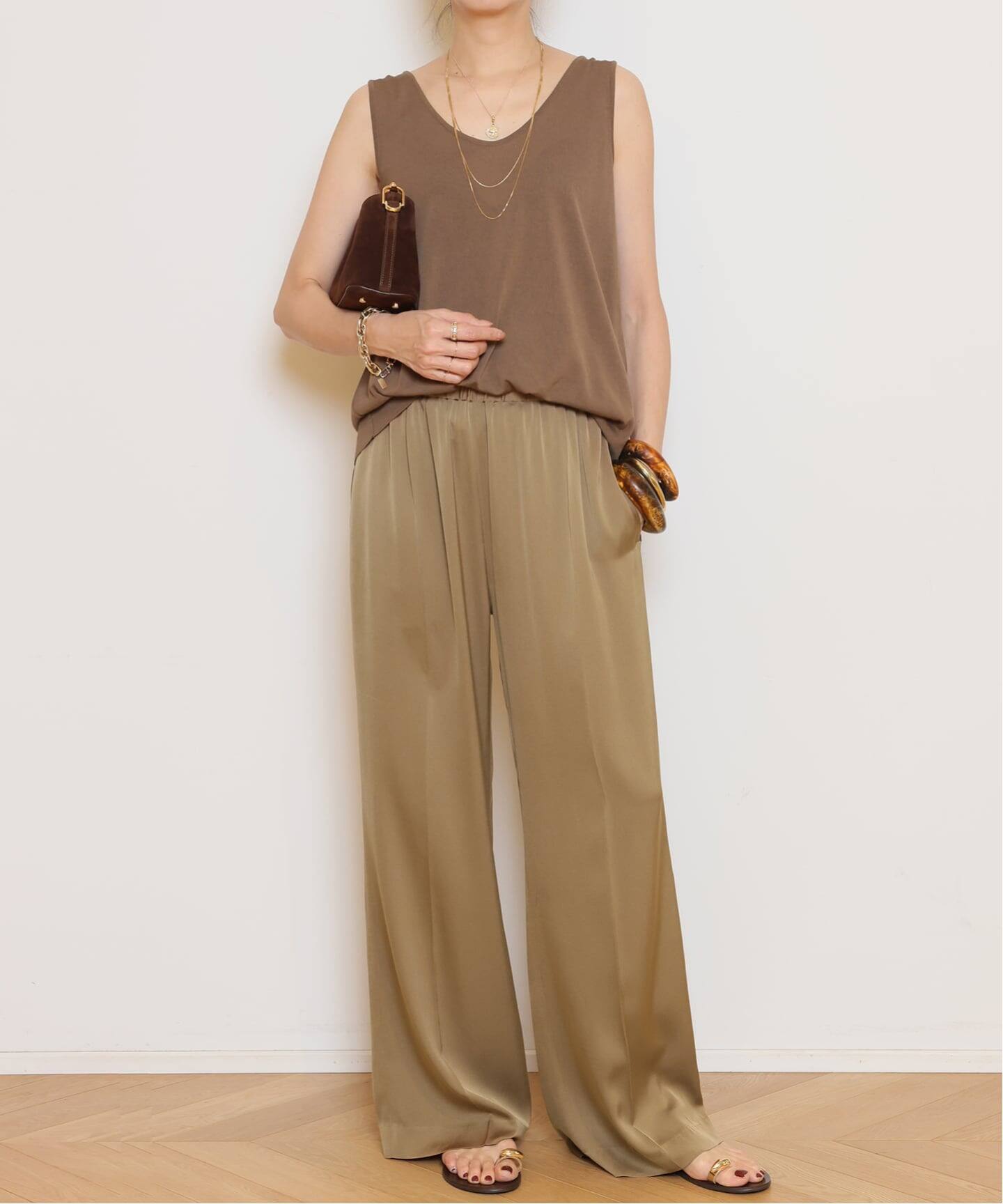 SILK SATIN EASY パンツ（その他パンツ）｜MUSE de Deuxieme Classe
