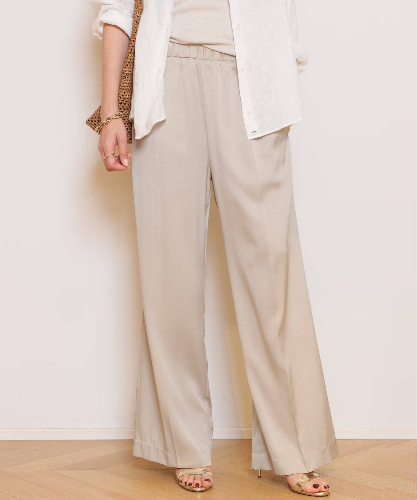 SILK SATIN EASY パンツ（その他パンツ）｜MUSE de Deuxieme Classe