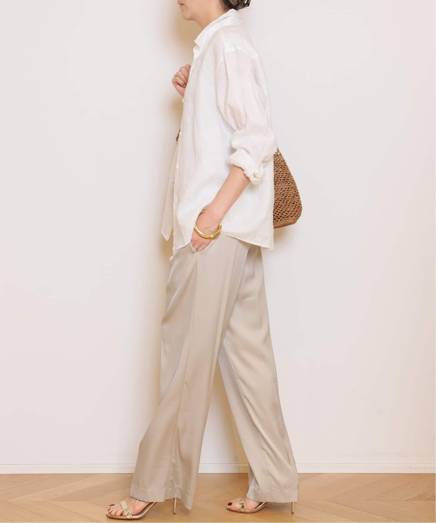 SILK SATIN EASY パンツ（その他パンツ）｜MUSE de Deuxieme Classe