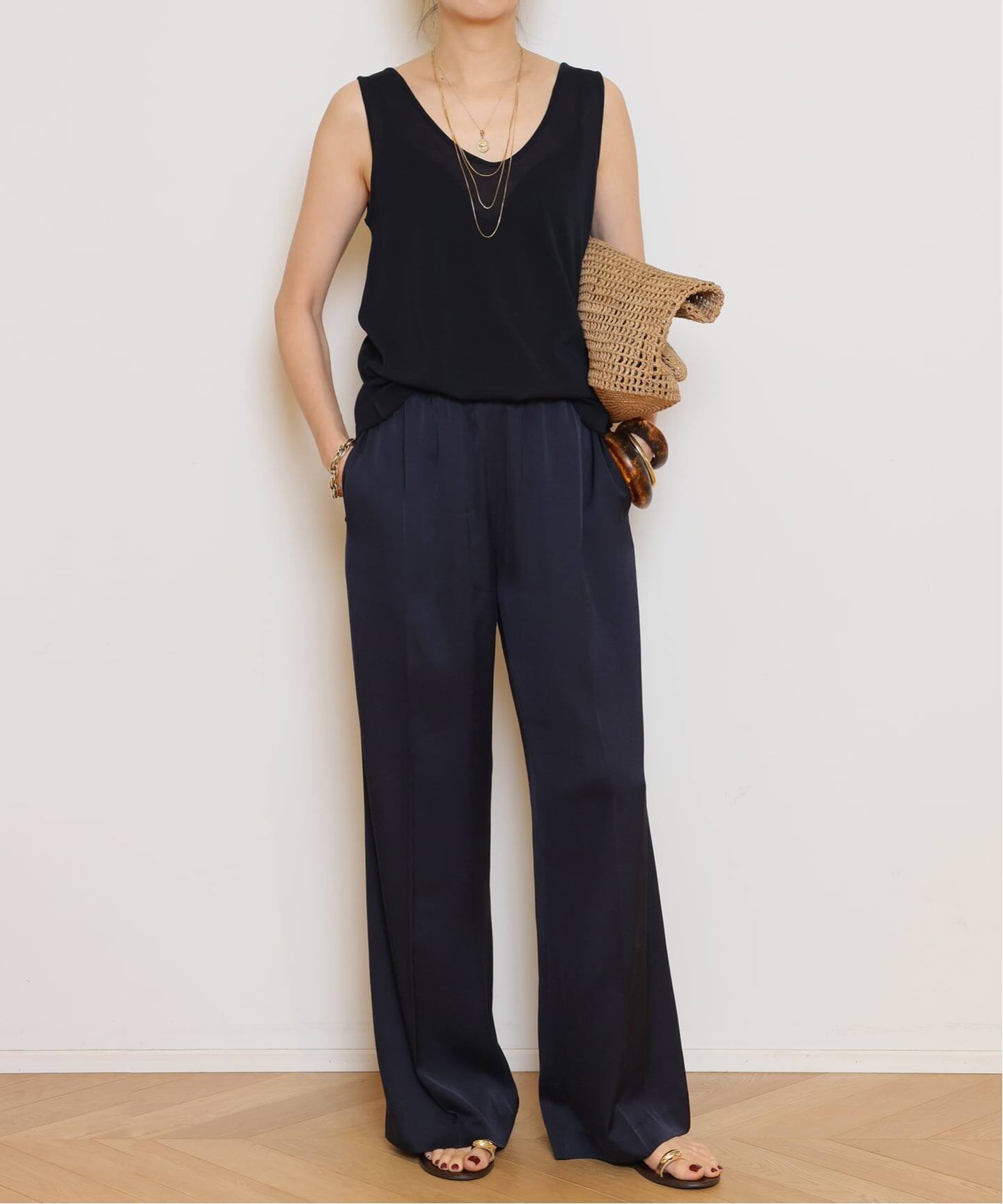 SILK SATIN EASY パンツ（その他パンツ）｜MUSE de Deuxieme Classe