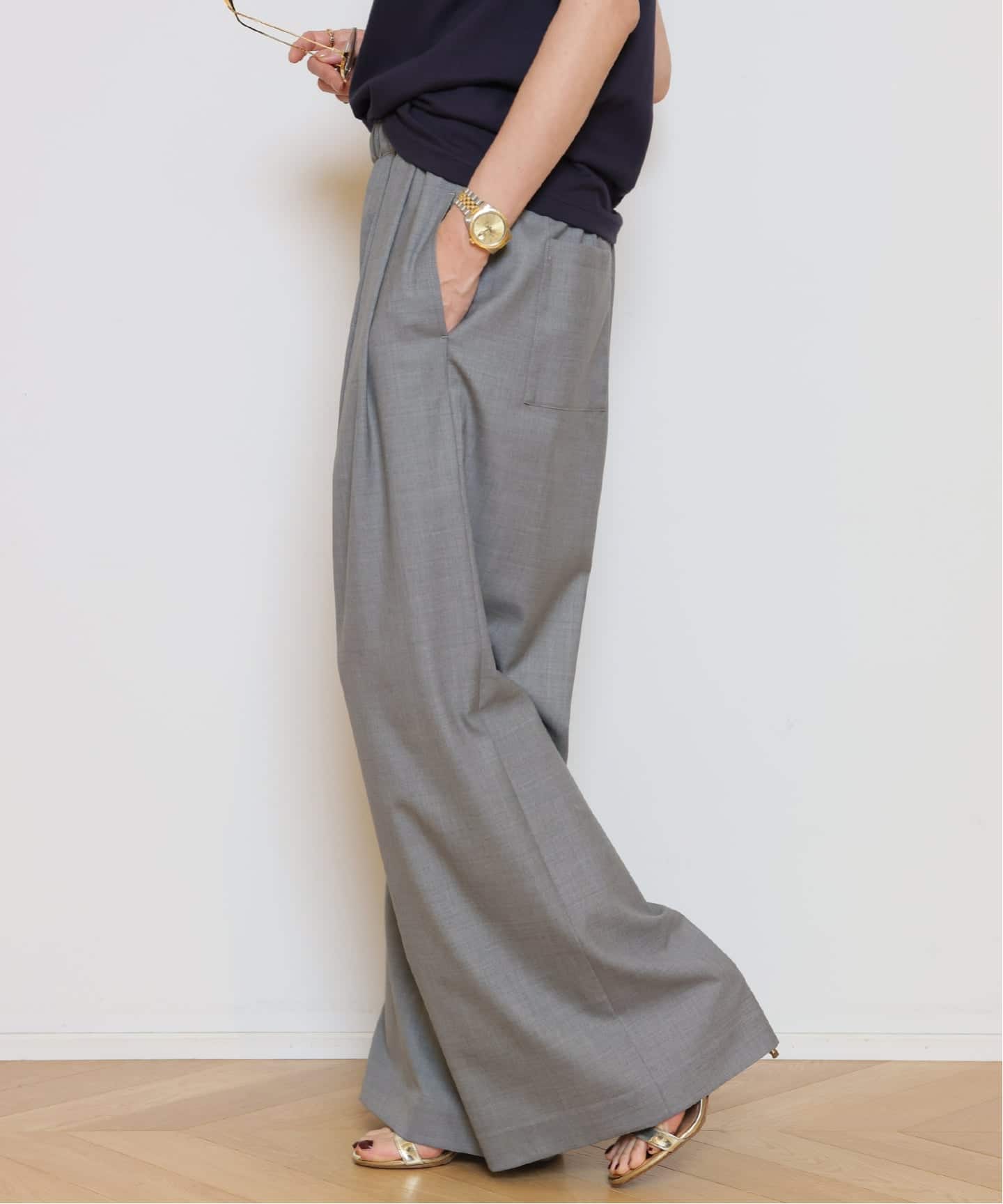 *COOL VICTORIAN EASY パンツ　38 予約》*COOL VICTORIAN EASY パンツ（スラックス）｜MUSE de Deuxieme