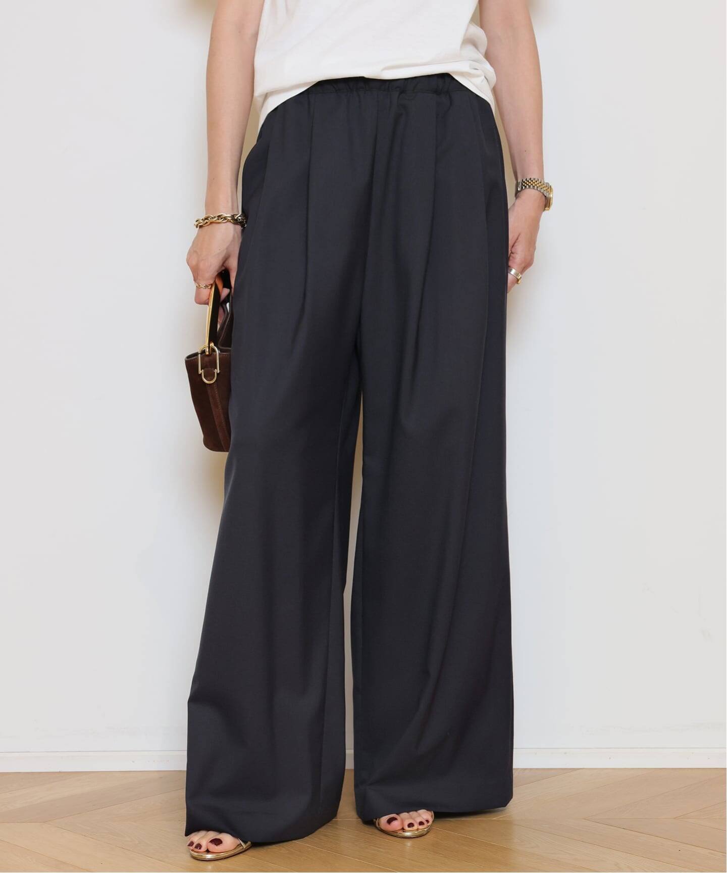 MUSE COOL VICTORIAN EASY パンツ　ネイビー　36 COOL VICTORIAN EASY パンツ（スラックス）｜MUSE de Deuxieme Classe